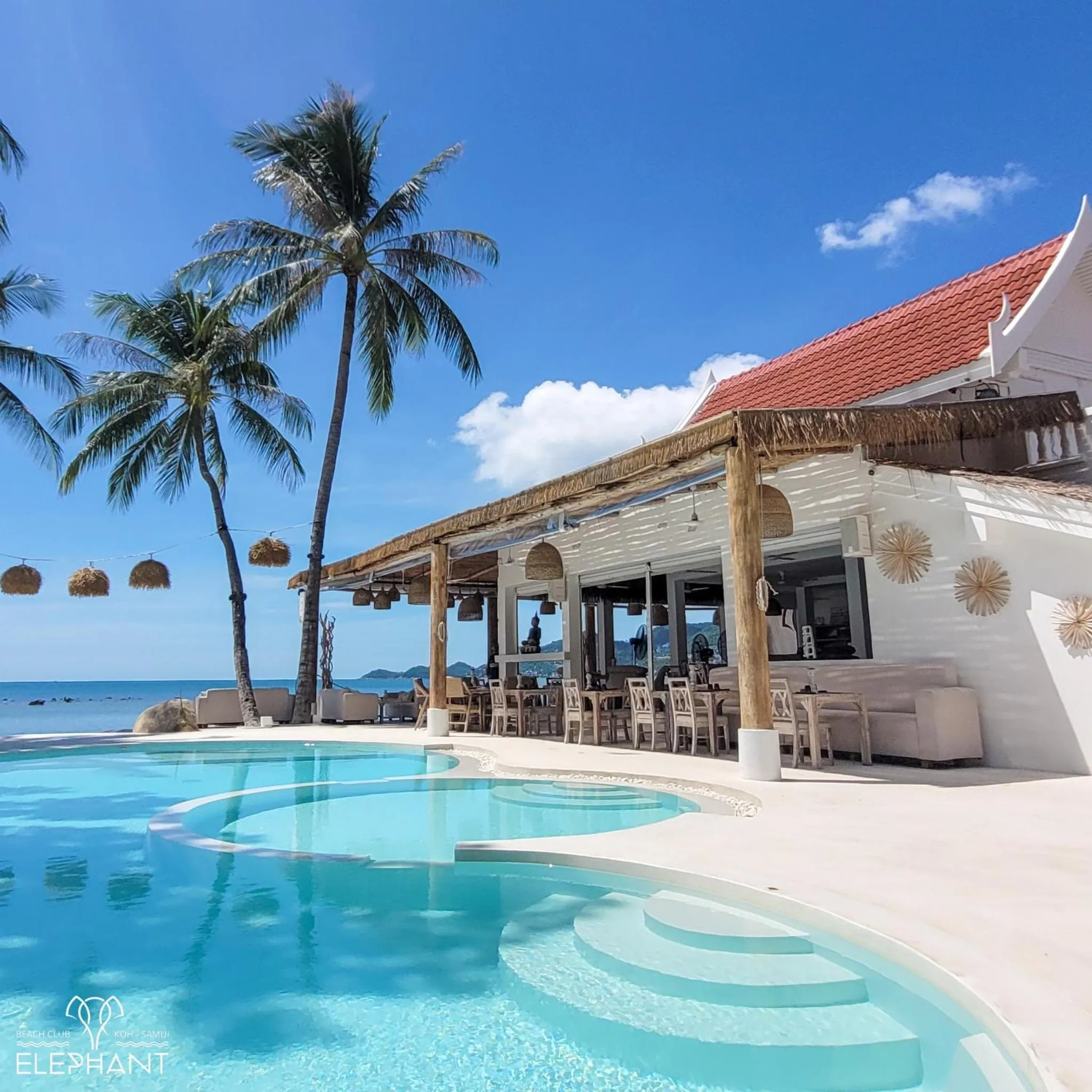 Patio in Elephant Beach Club & Resort Samui