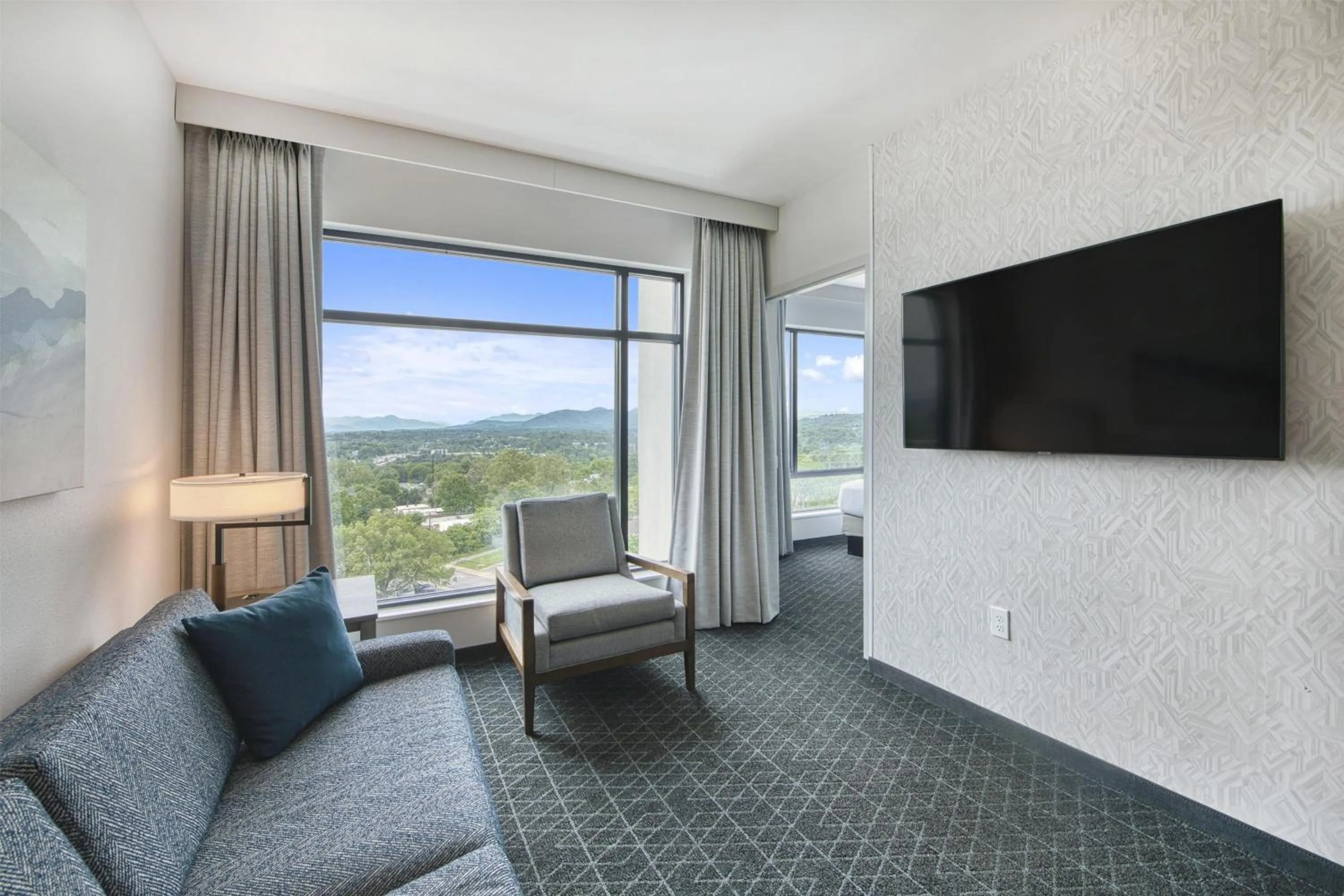 Living room in Embassy Suites By Hilton Asheville Downtown