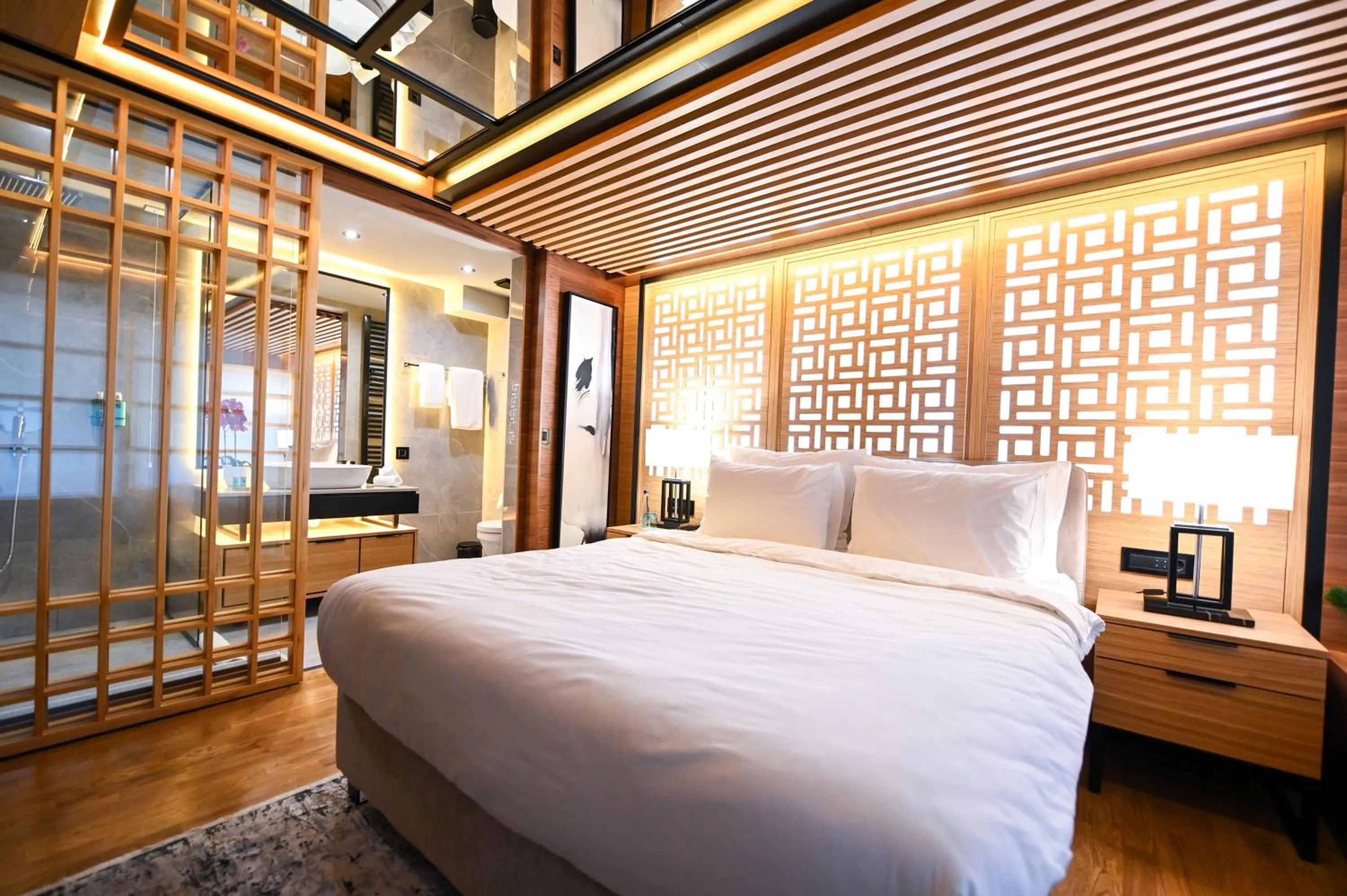 Bed in Hanami Design Hotel