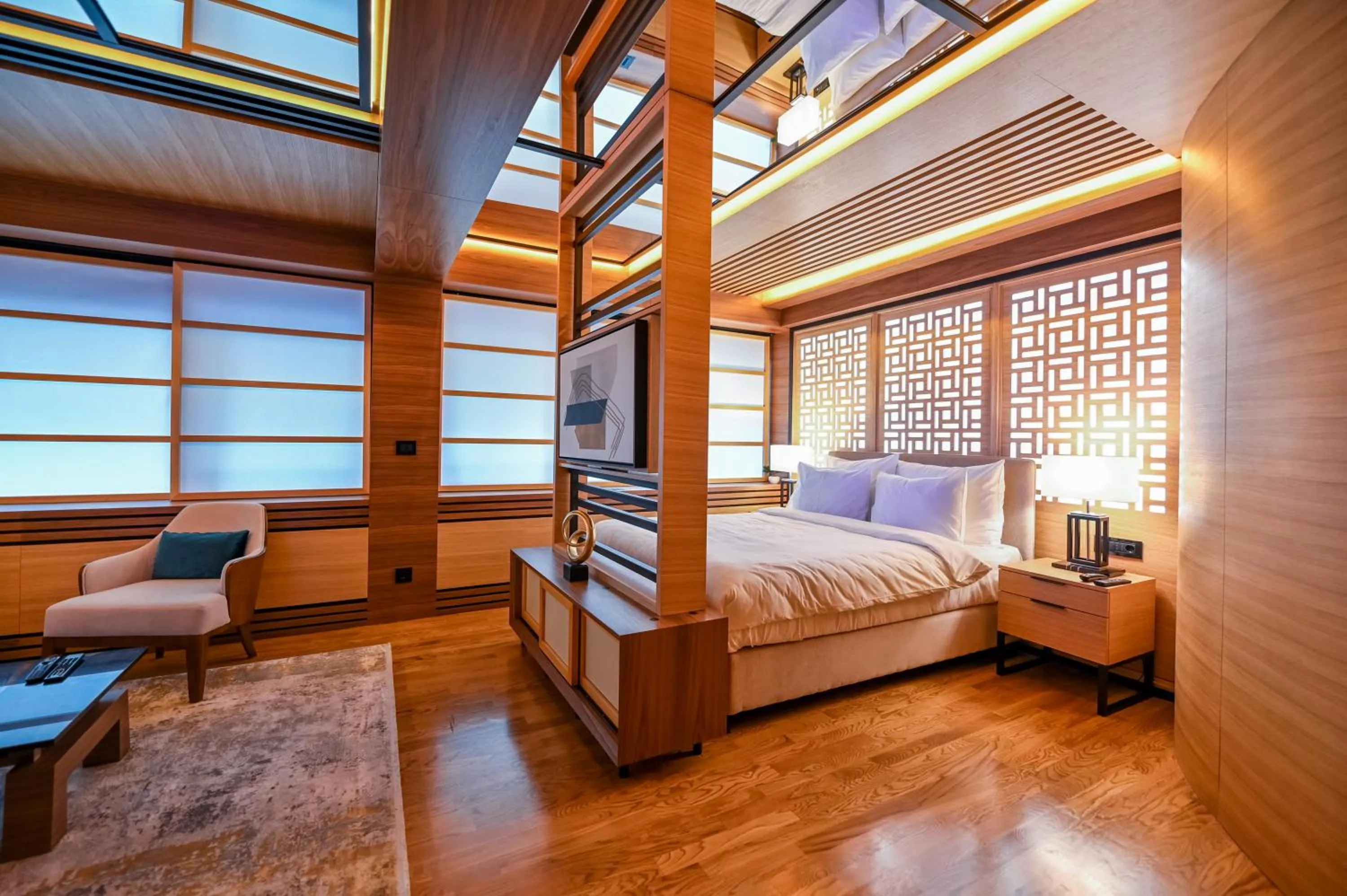 Bed in Hanami Design Hotel