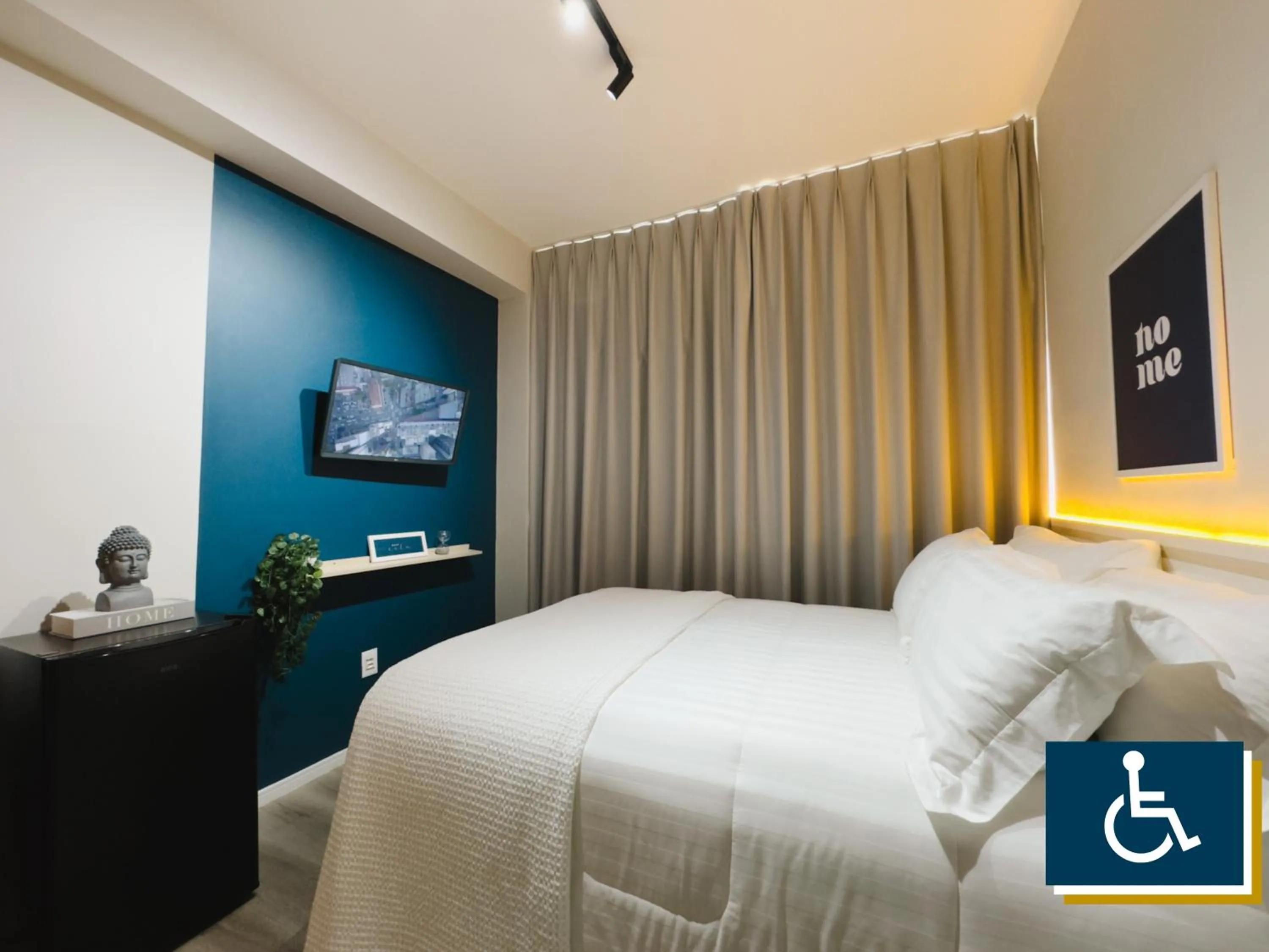 TV and multimedia, Bed in Apê Metrô Higienópolis Mackenzie