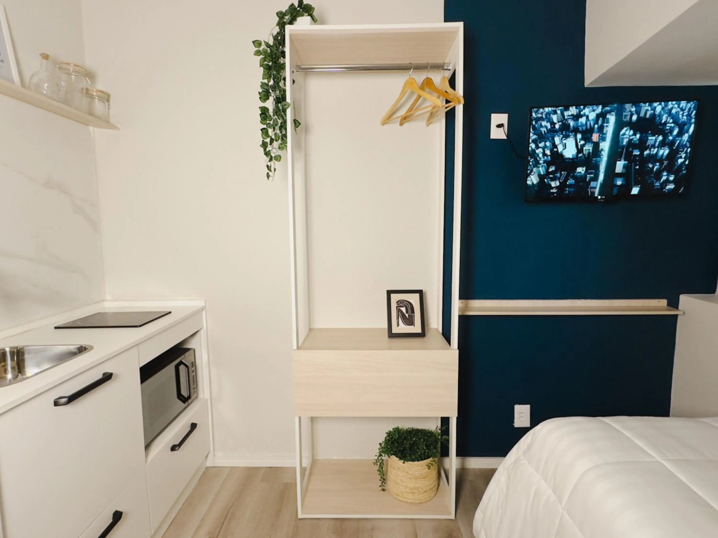 TV and multimedia, Bed in Apê Metrô Higienópolis Mackenzie