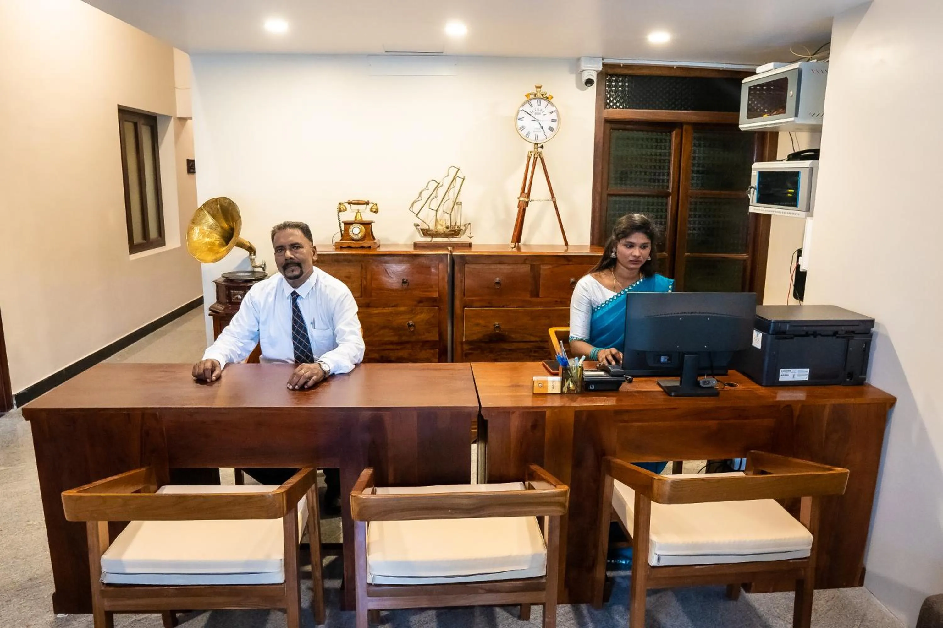 Lobby or reception in Palais de Pondichéry