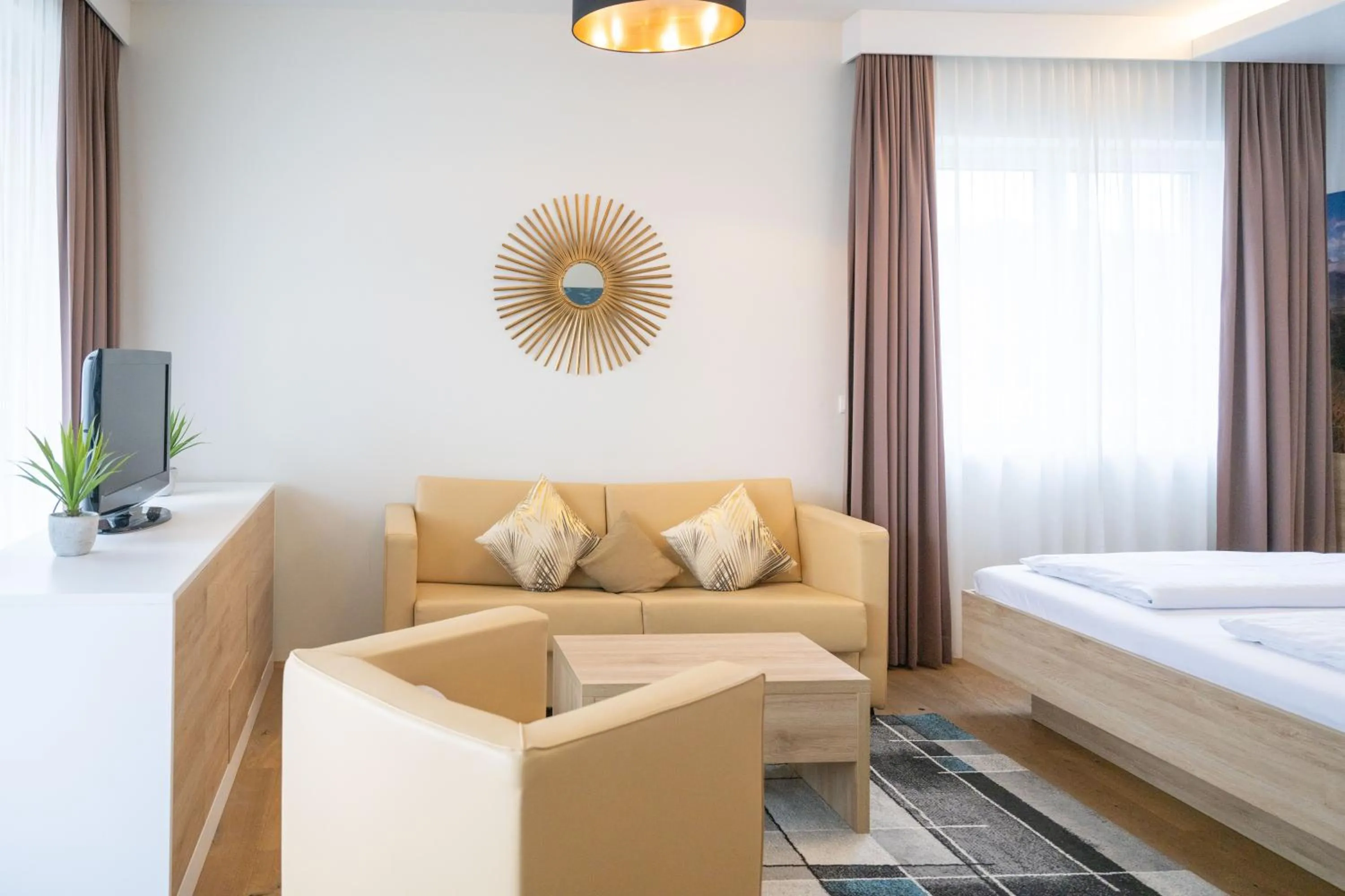 Seating area, Bed in PM-PremiumAPART Strassgang