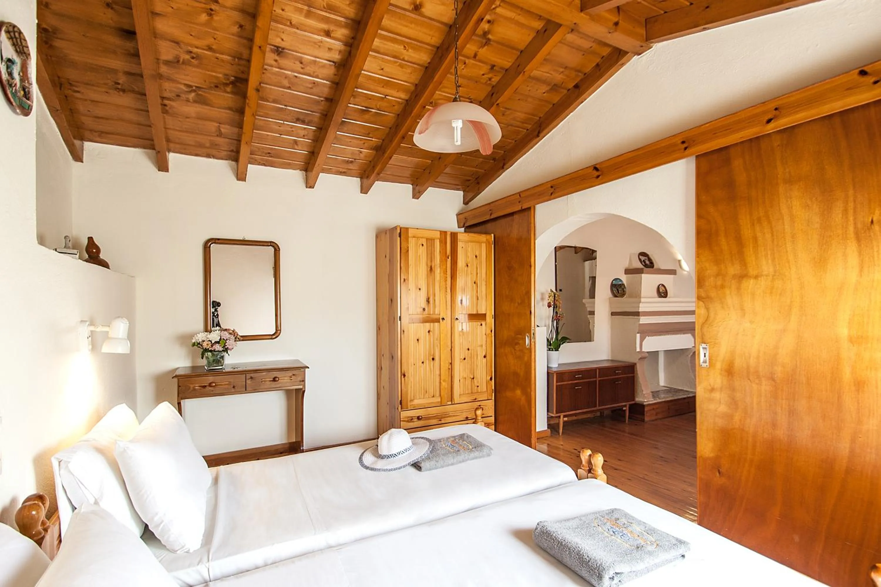 Bedroom, Bed in Koukias Village