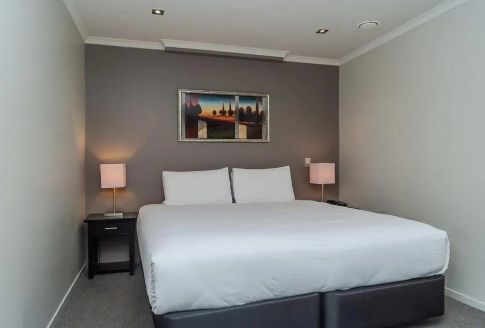 Bedroom, Bed in 70 Tory Apartment