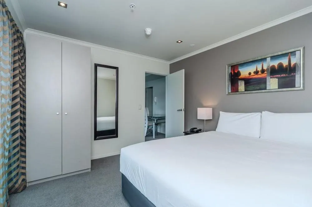 Bedroom, Bed in 70 Tory Apartment