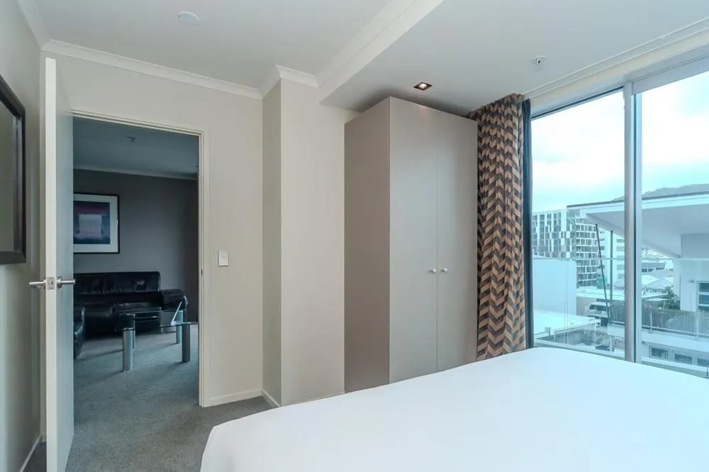 Bedroom, Bed in 70 Tory Apartment