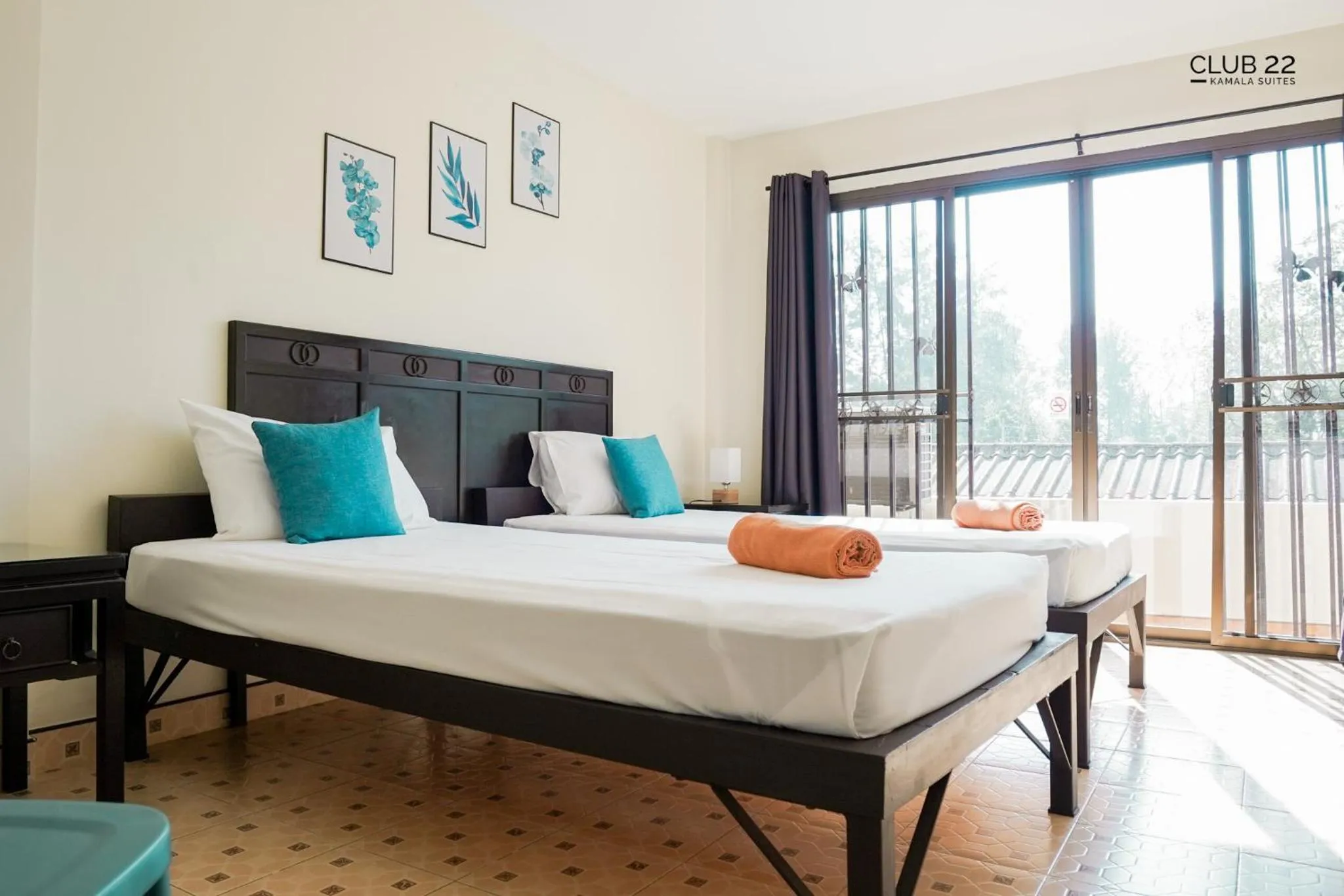 Bed in Club22 Kamala Suites, Kamala Beach