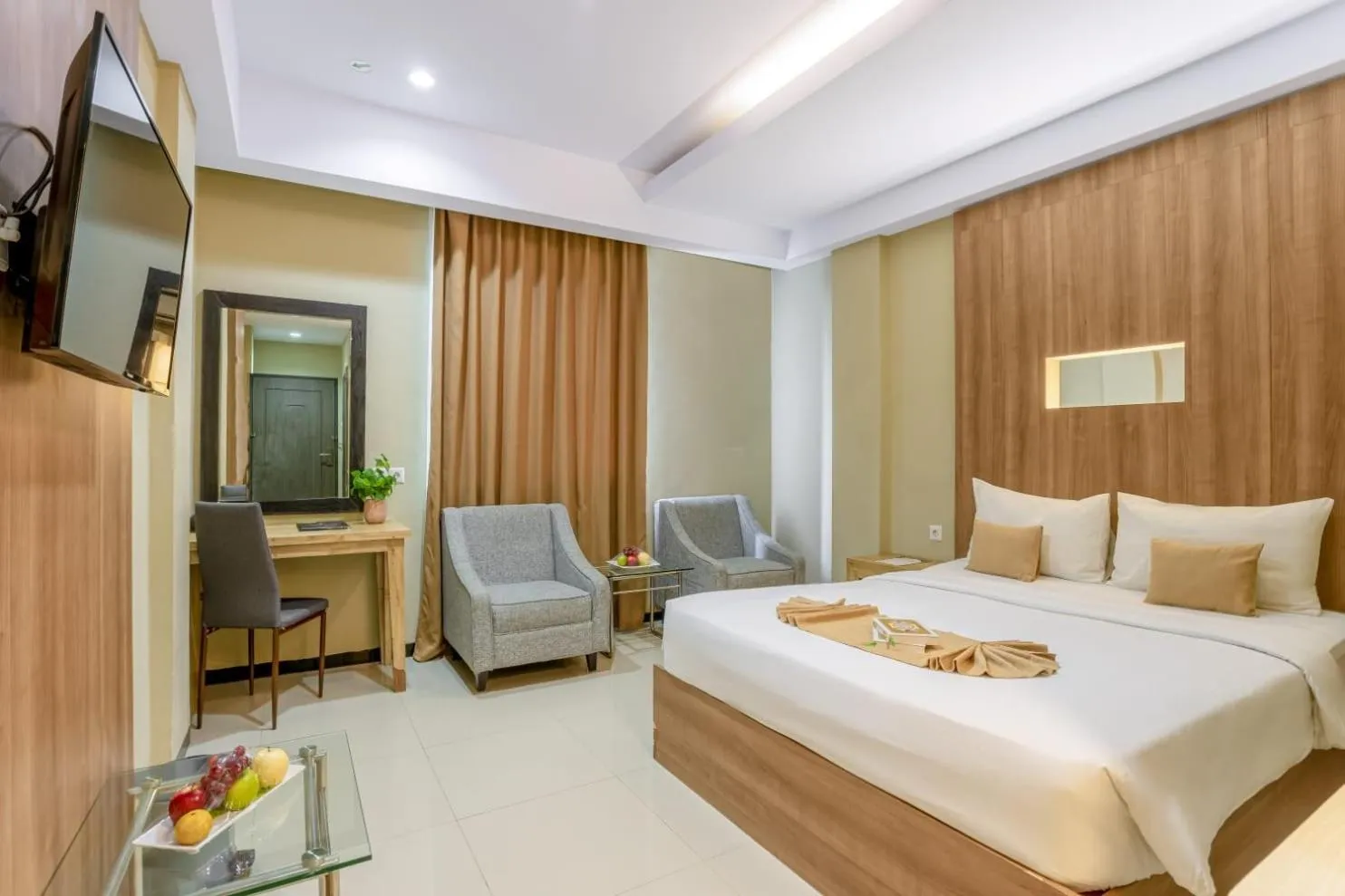 Bed in Sahid Azizah Syariah Hotel and Convention Kendari