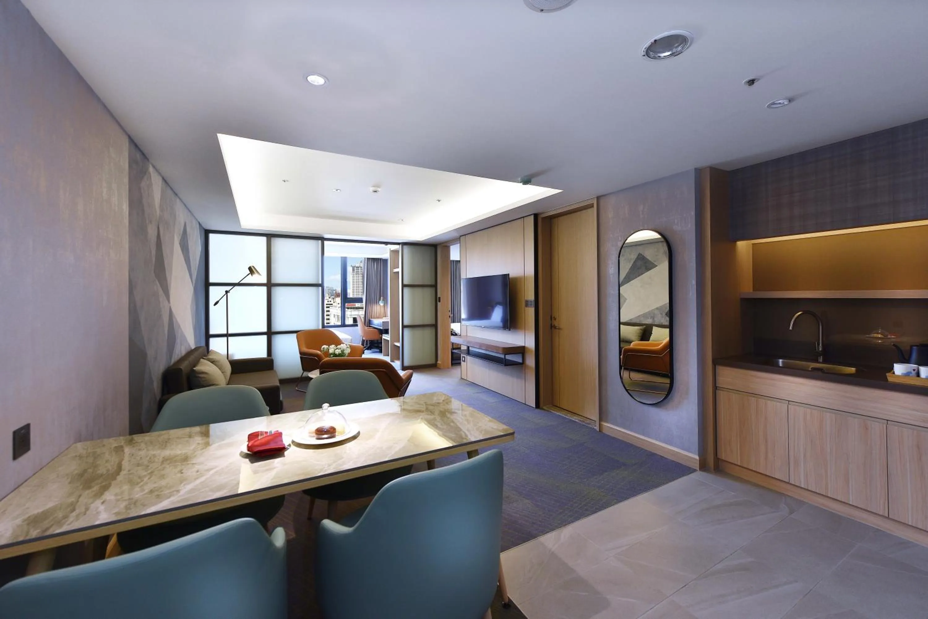 Living room in Fullon Poshtel - Kaohsiung