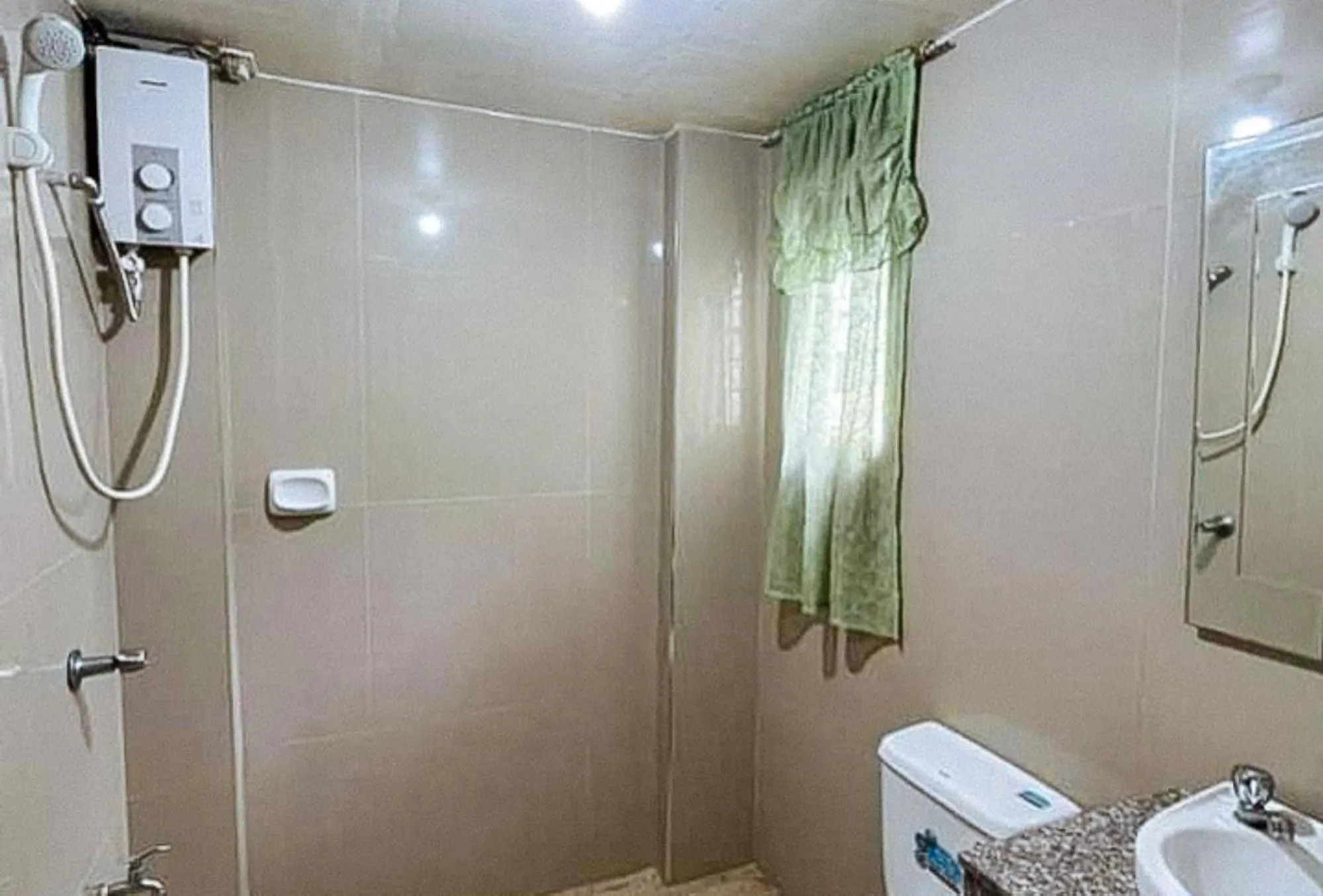 Shower in Gamal 360 Transient Baguio City