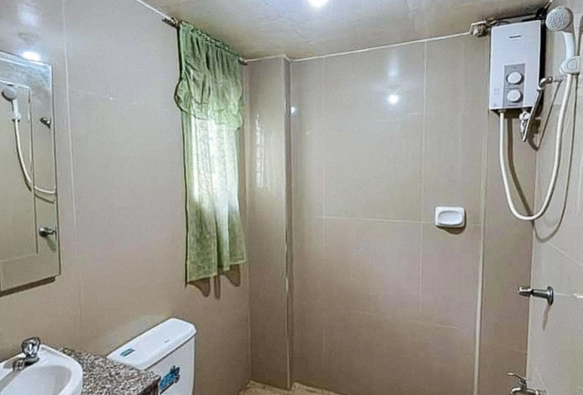 Shower in Gamal 360 Transient Baguio City