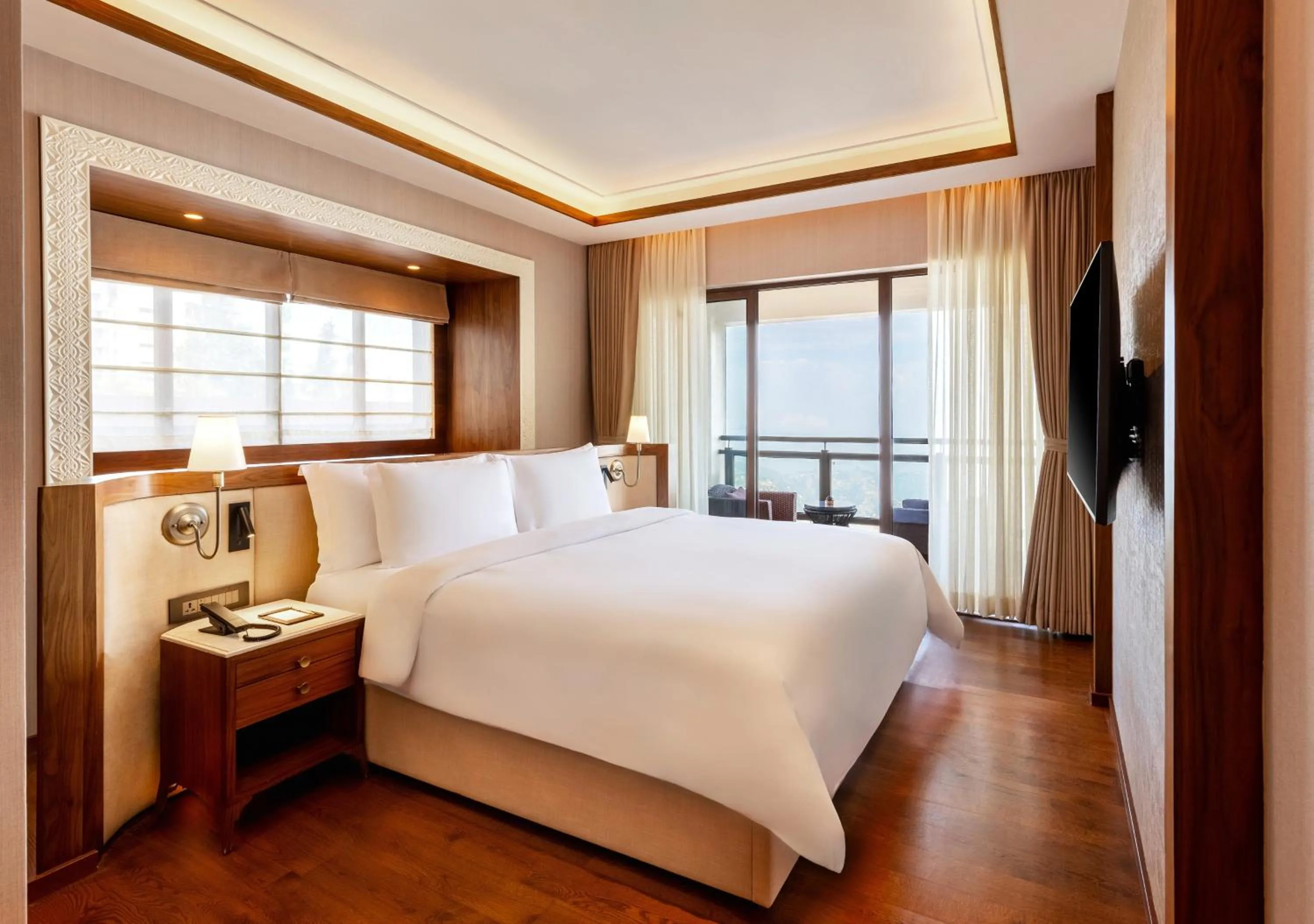 Bedroom, Bed in Dusit Thani Himalayan Resort Dhulikhel, Nepal