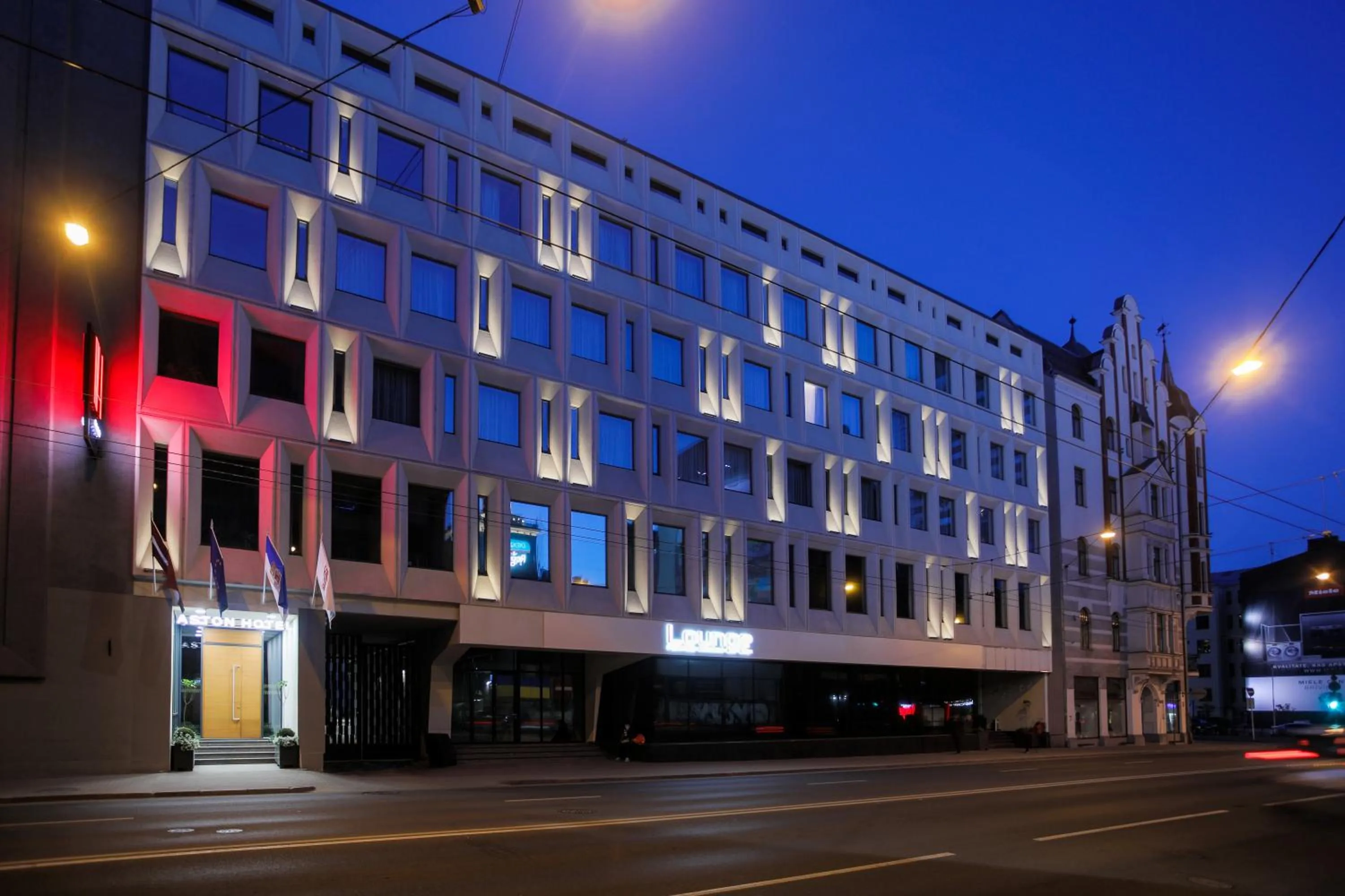 Facade/entrance in Aston Hotel Riga