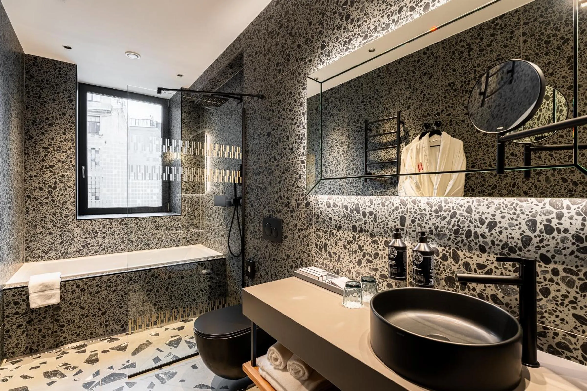 Shower in Aston Hotel Riga