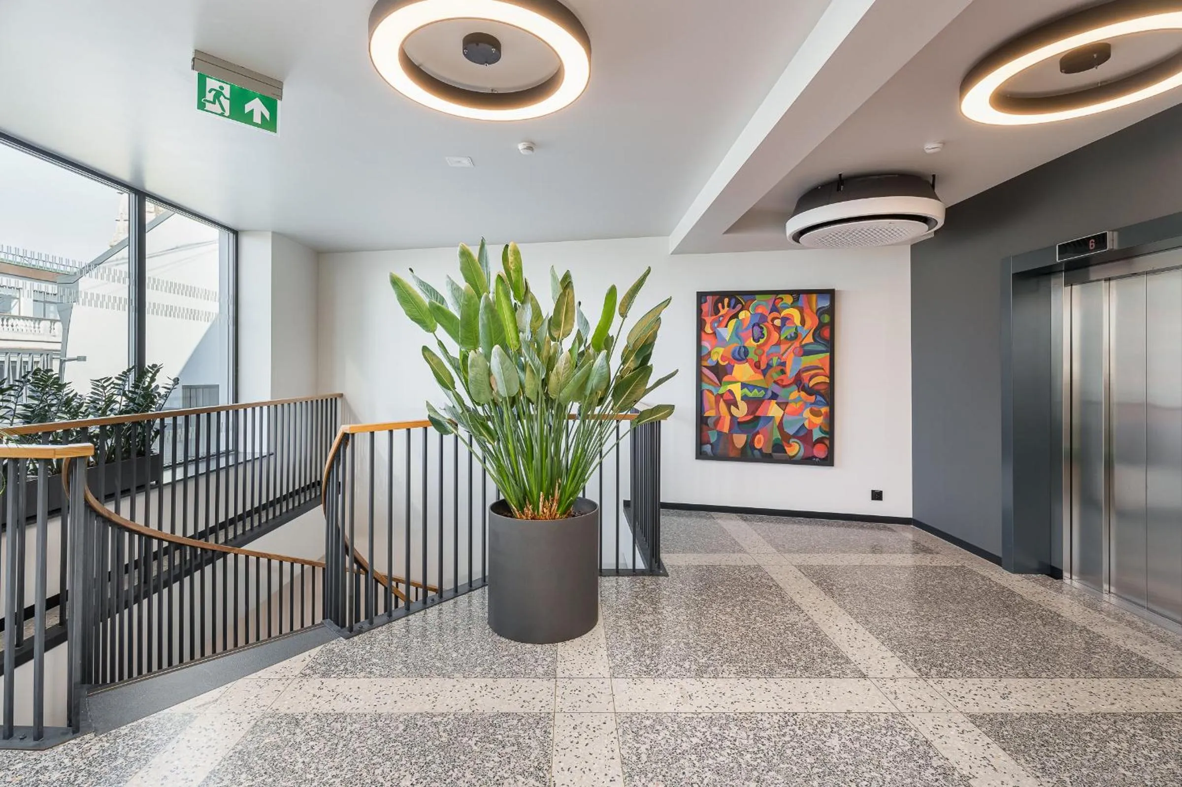 Communal lounge/ TV room in Aston Hotel Riga