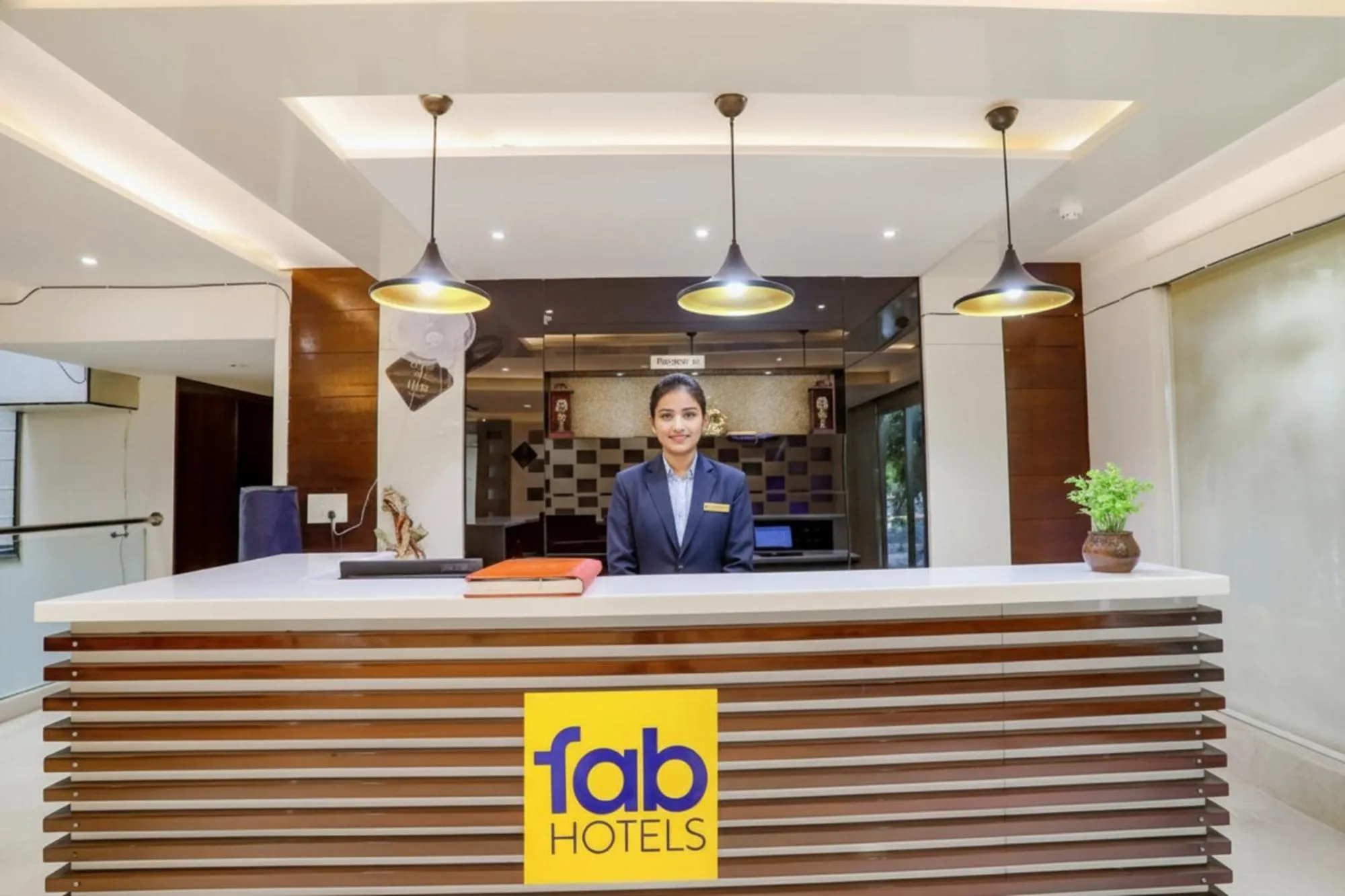 Lobby or reception in FabHotel Grand Stay