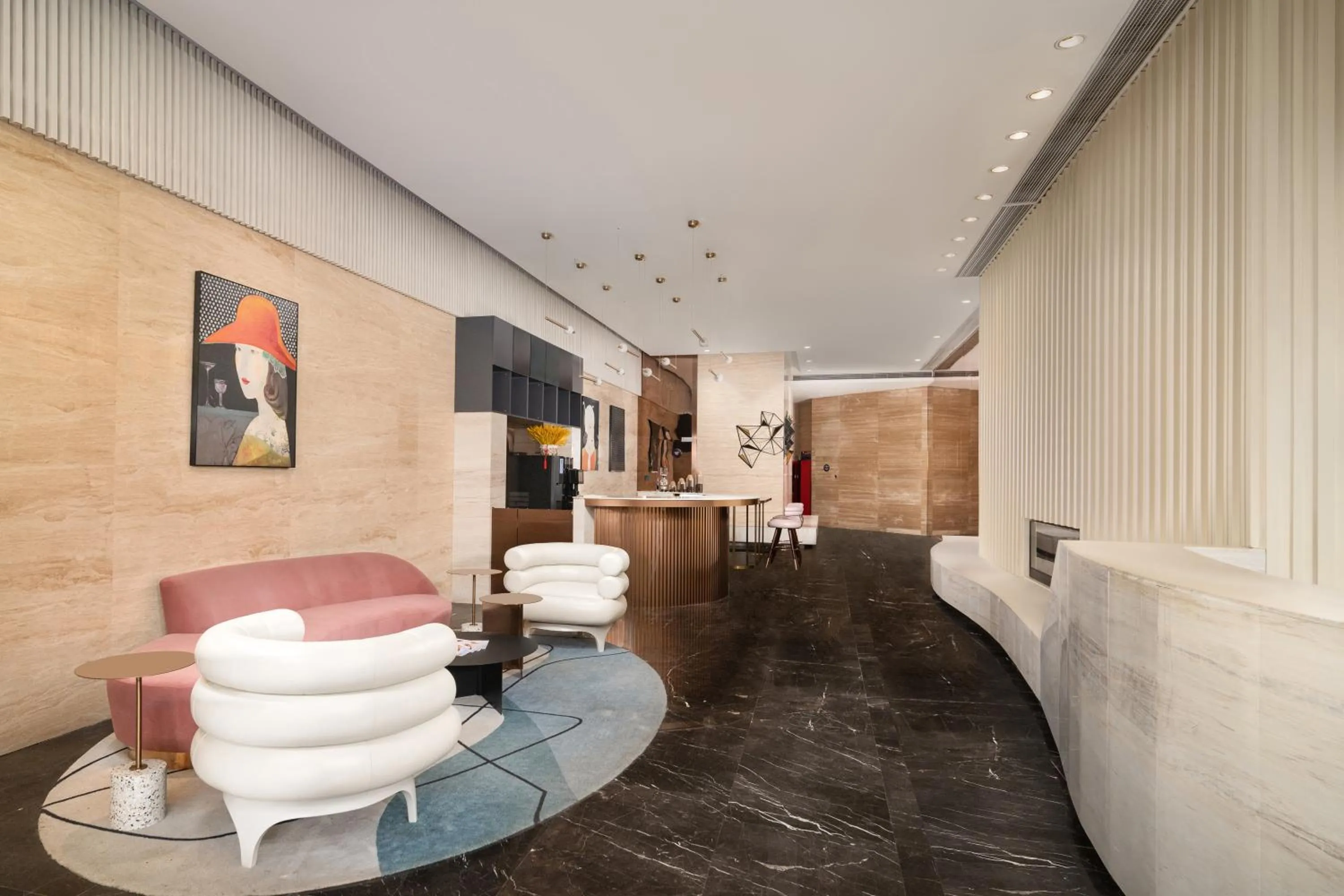Lobby or reception in Citadines Apart'hotel Shanghai Jing'an Temple