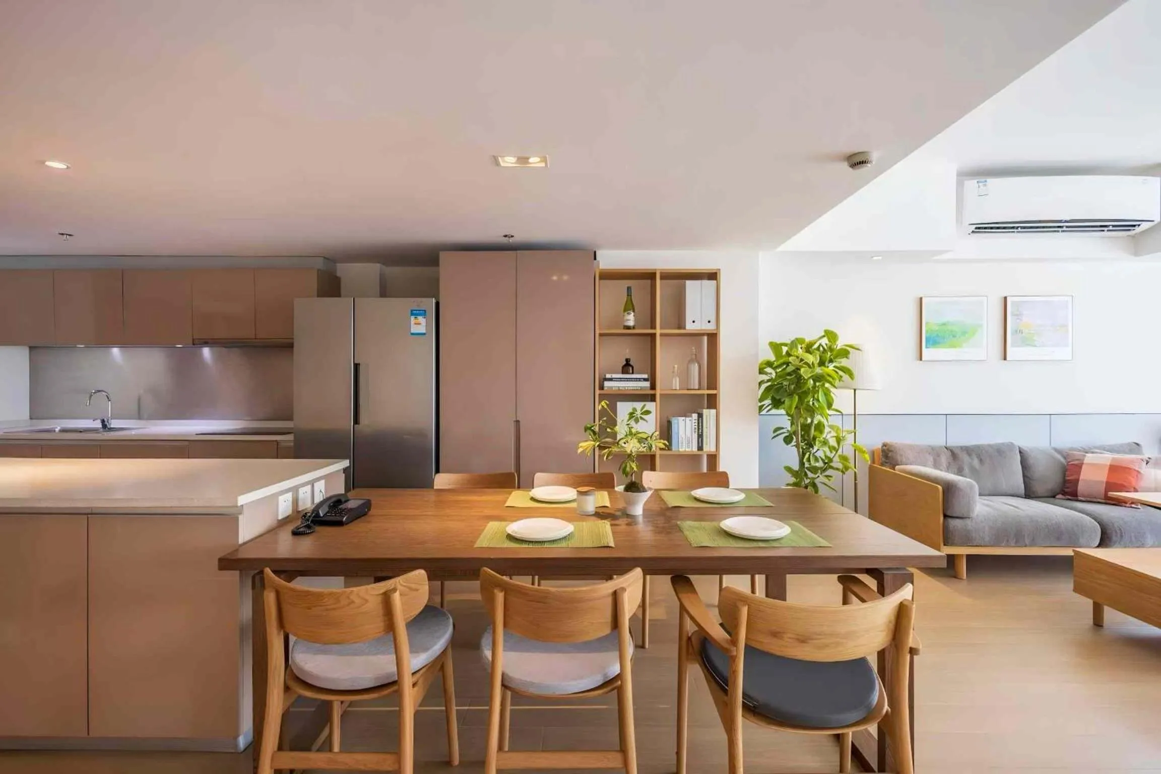 Living room in Citadines Apart'hotel Shanghai Jing'an Temple