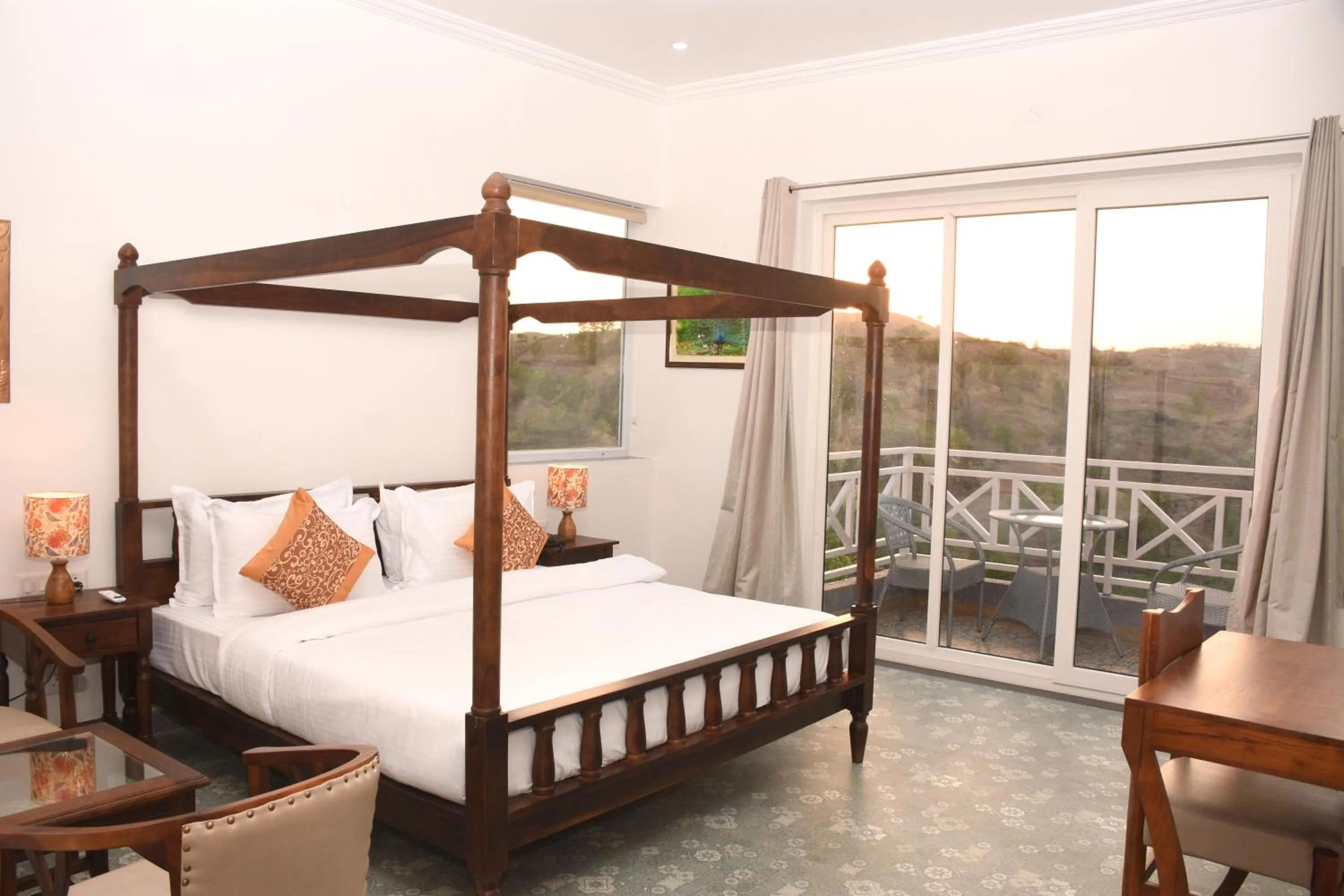 Patio, Bed in The Sky Imperial Pavoreal Jungle Resort