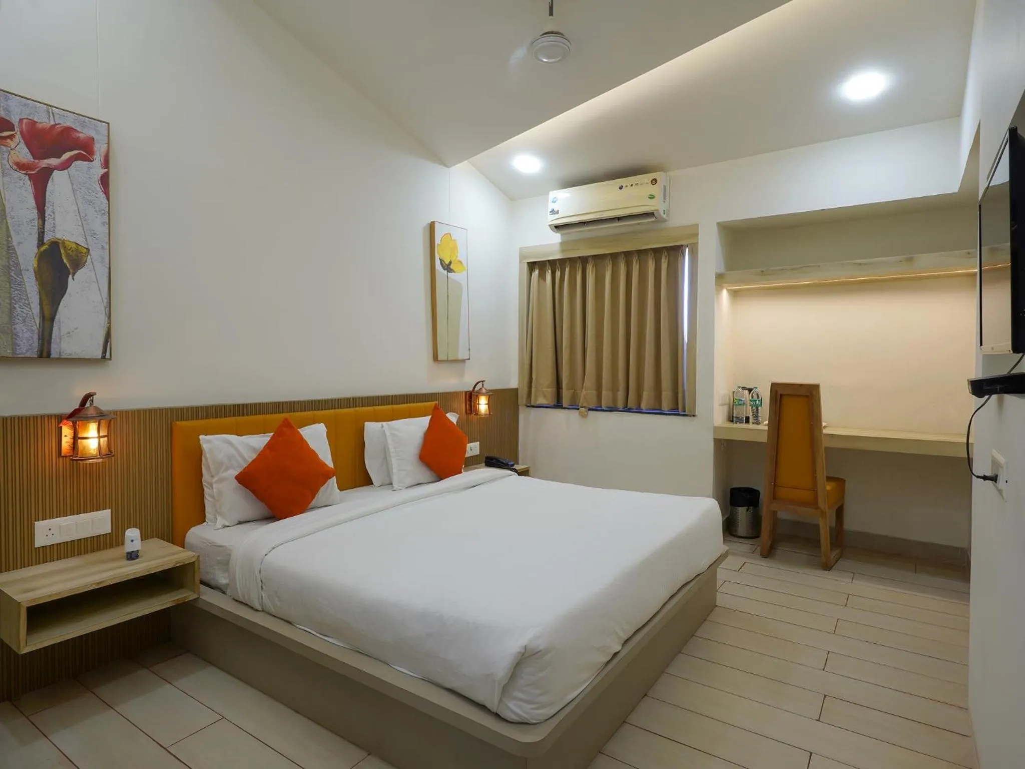 Bed in Palette by CheckIn The Royal Castle Resort Rajkot