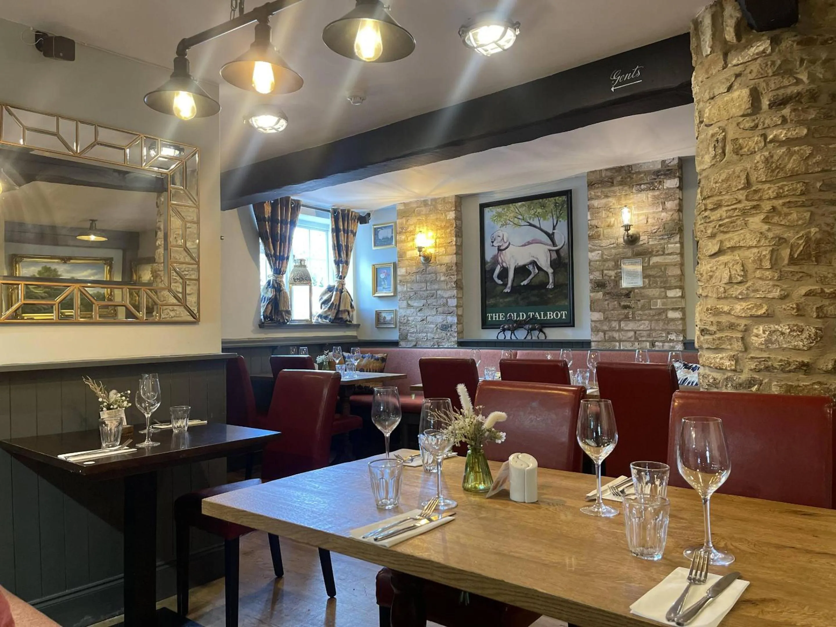 Dining area in The Old Talbot Rooms Milton Keynes
