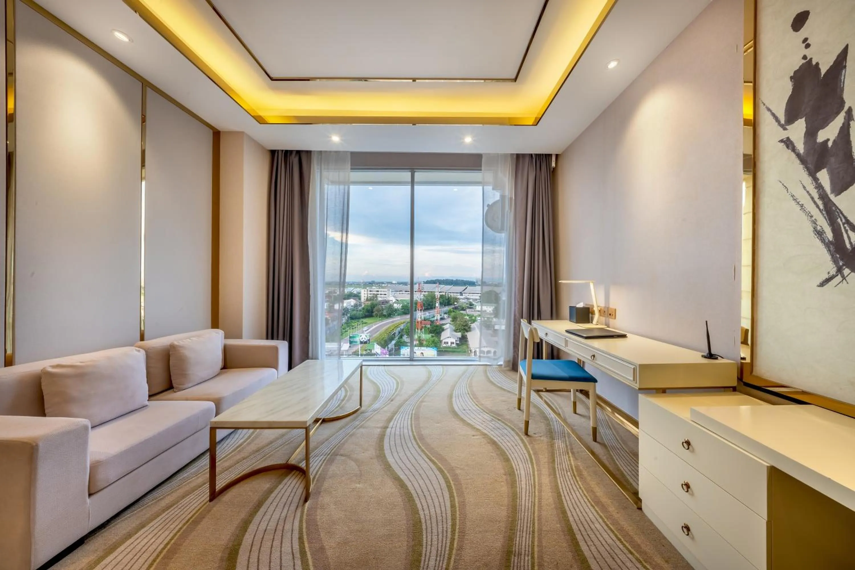 Seating area in ST Hotel Wattay Airport