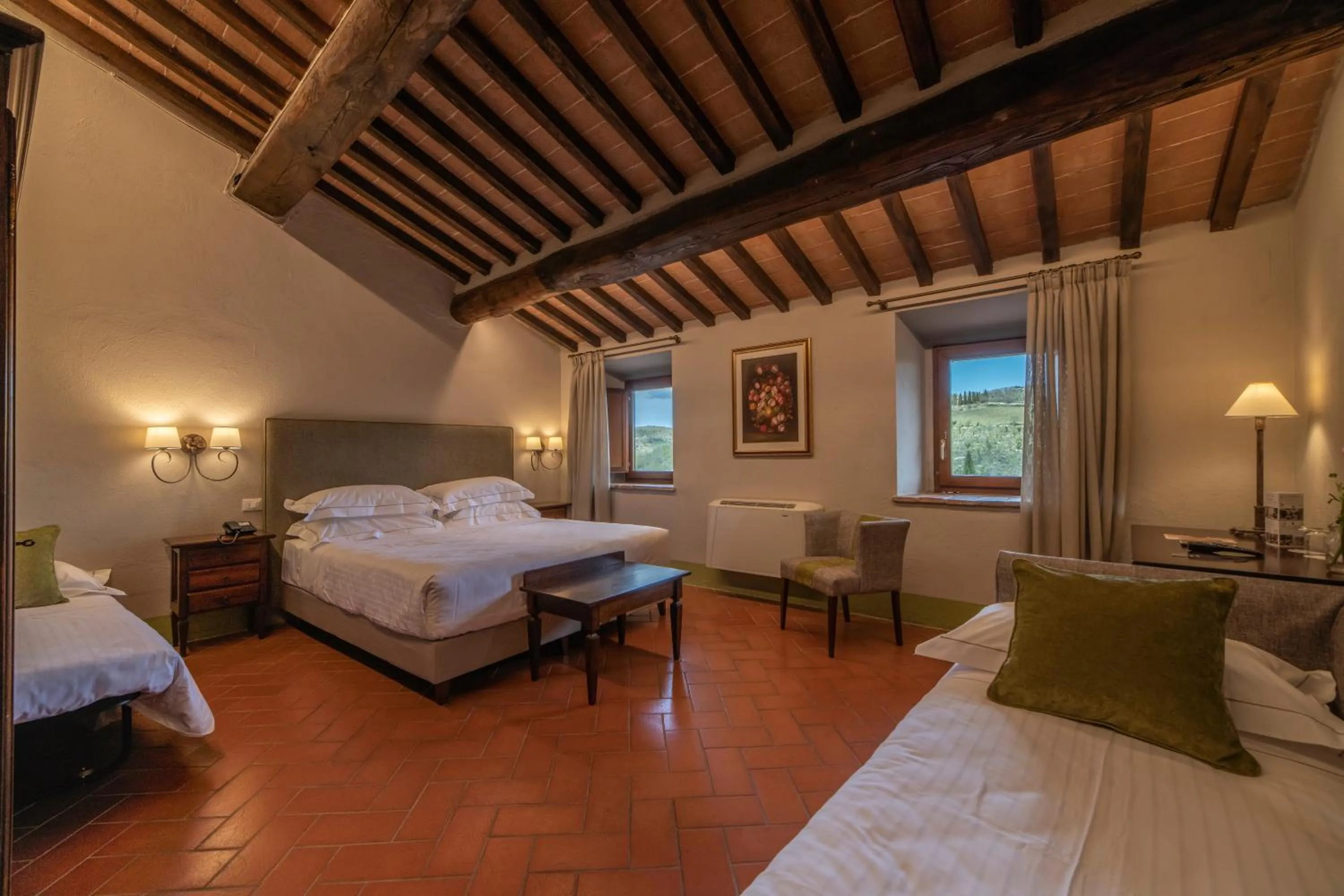 Bed in Borgo Le Noci Chianti Retreat & Pool