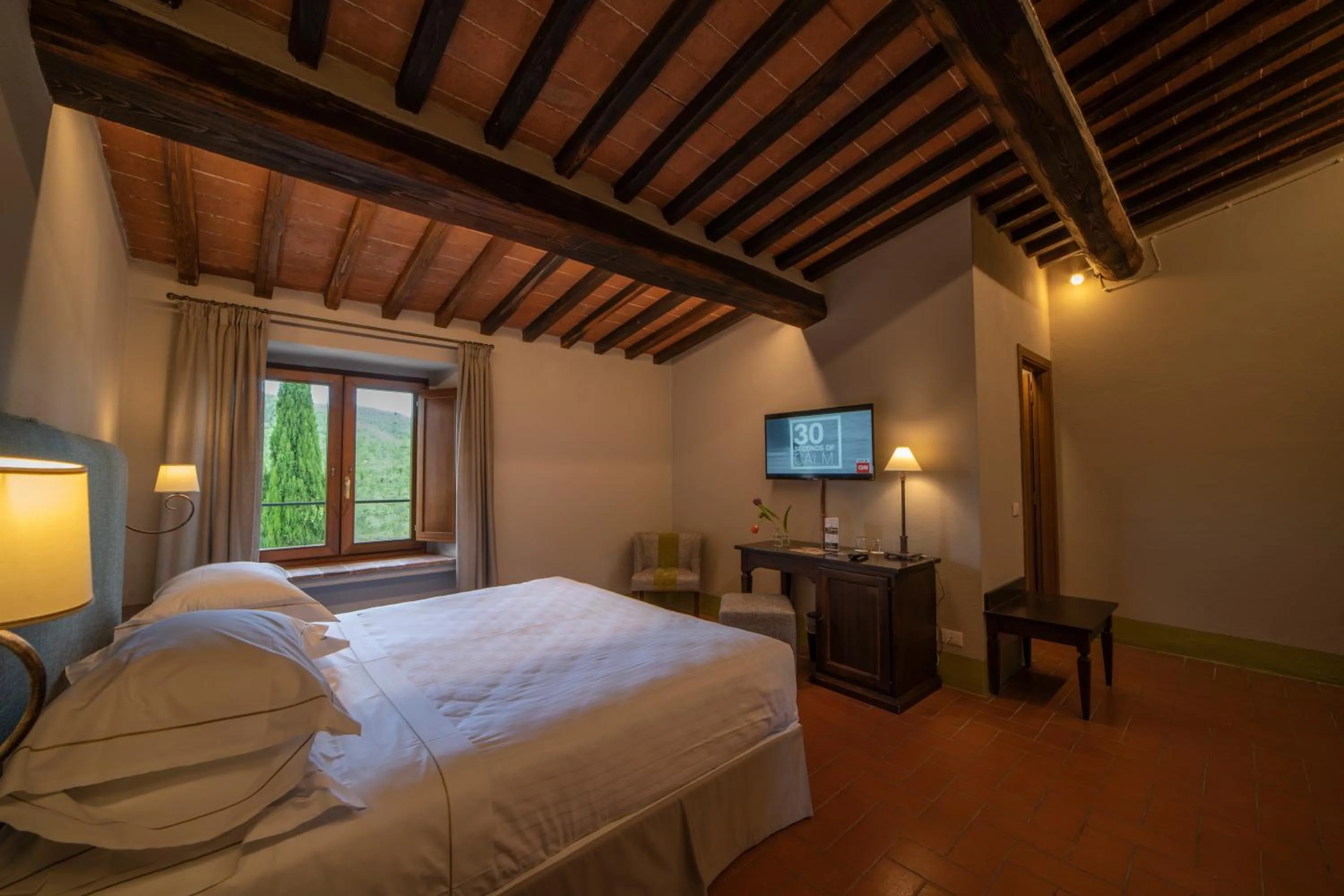 Bed in Borgo Le Noci Chianti Retreat & Pool
