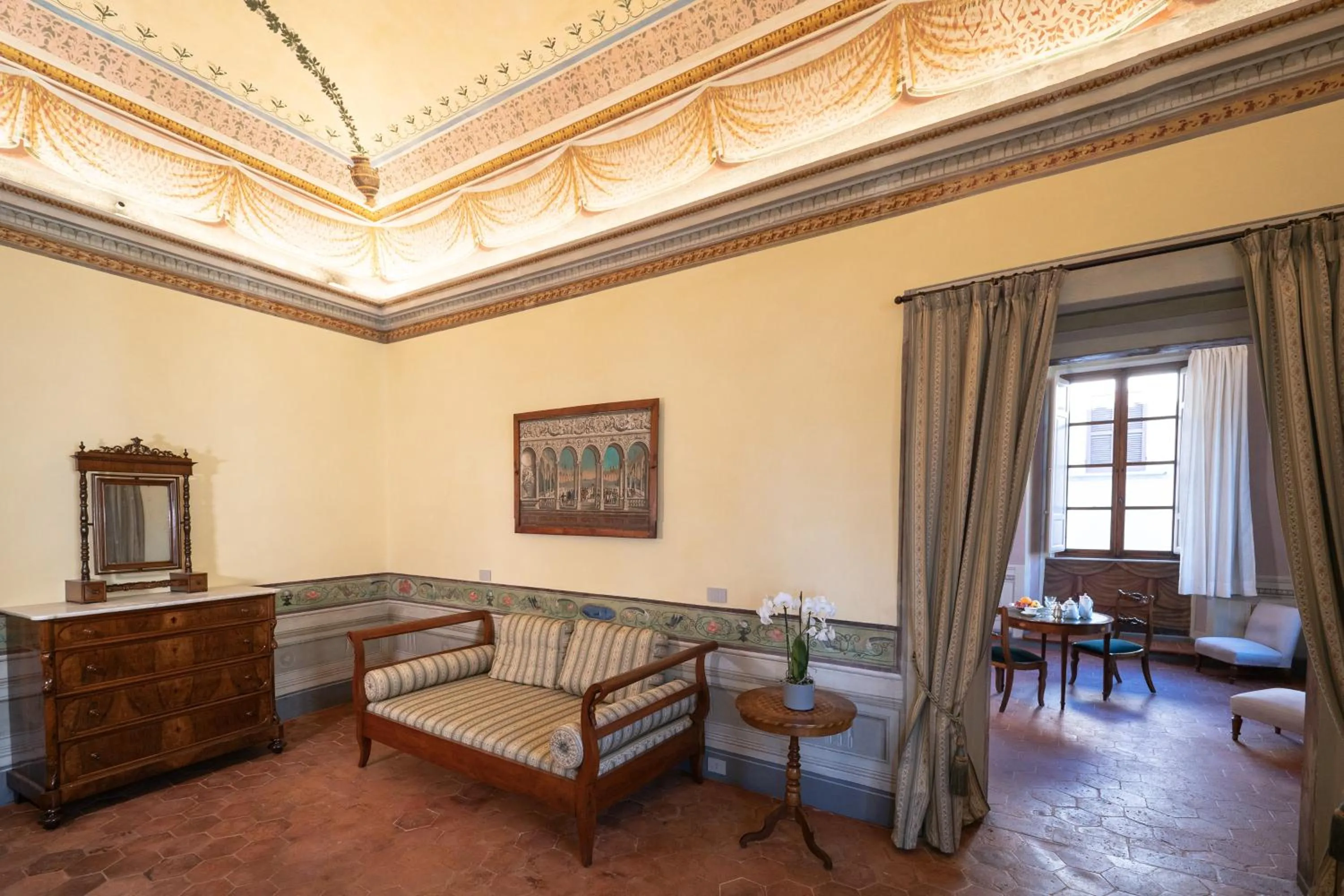 Living room in Delcorto Suites