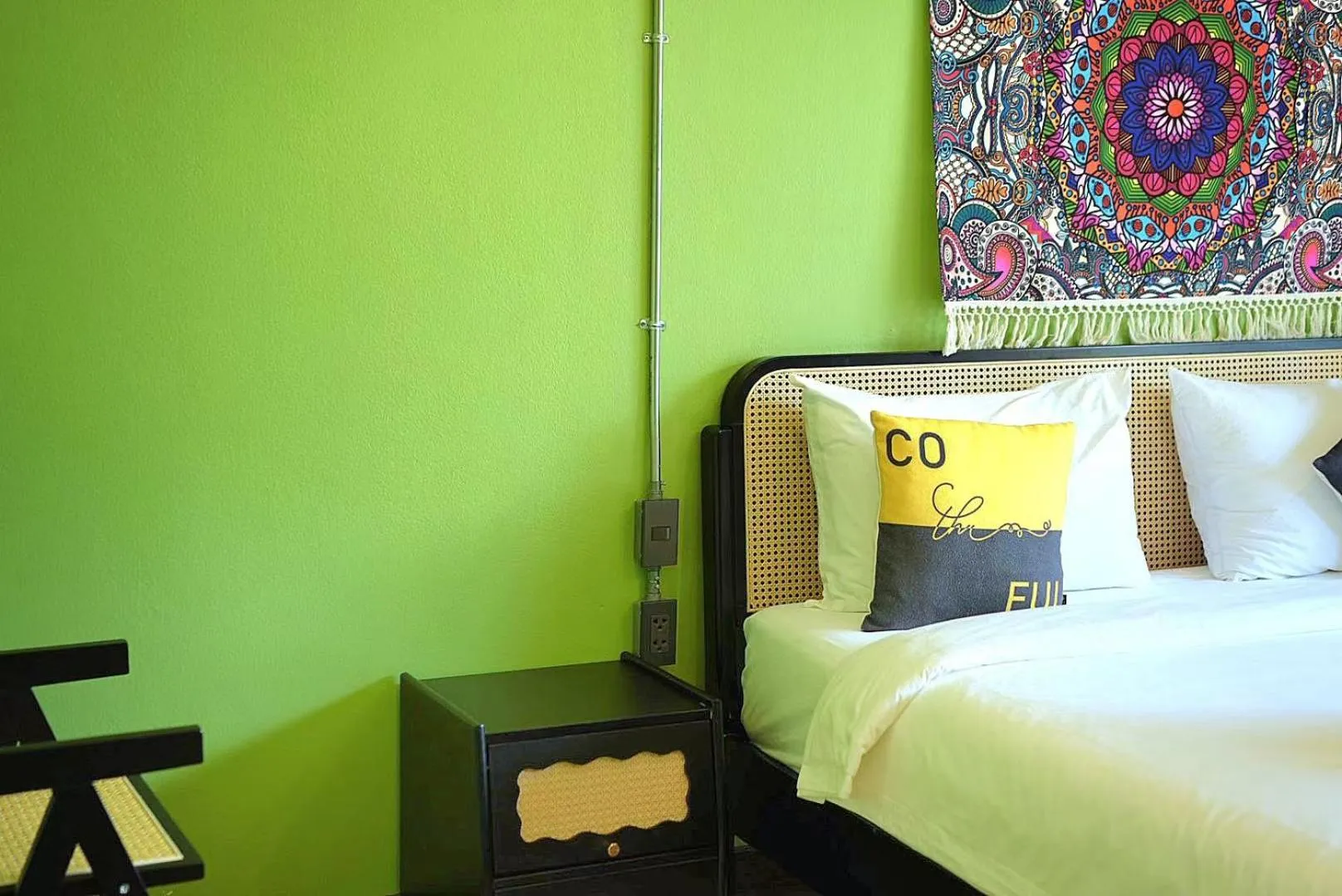 Bed in Elegant Lanna Guesthouse