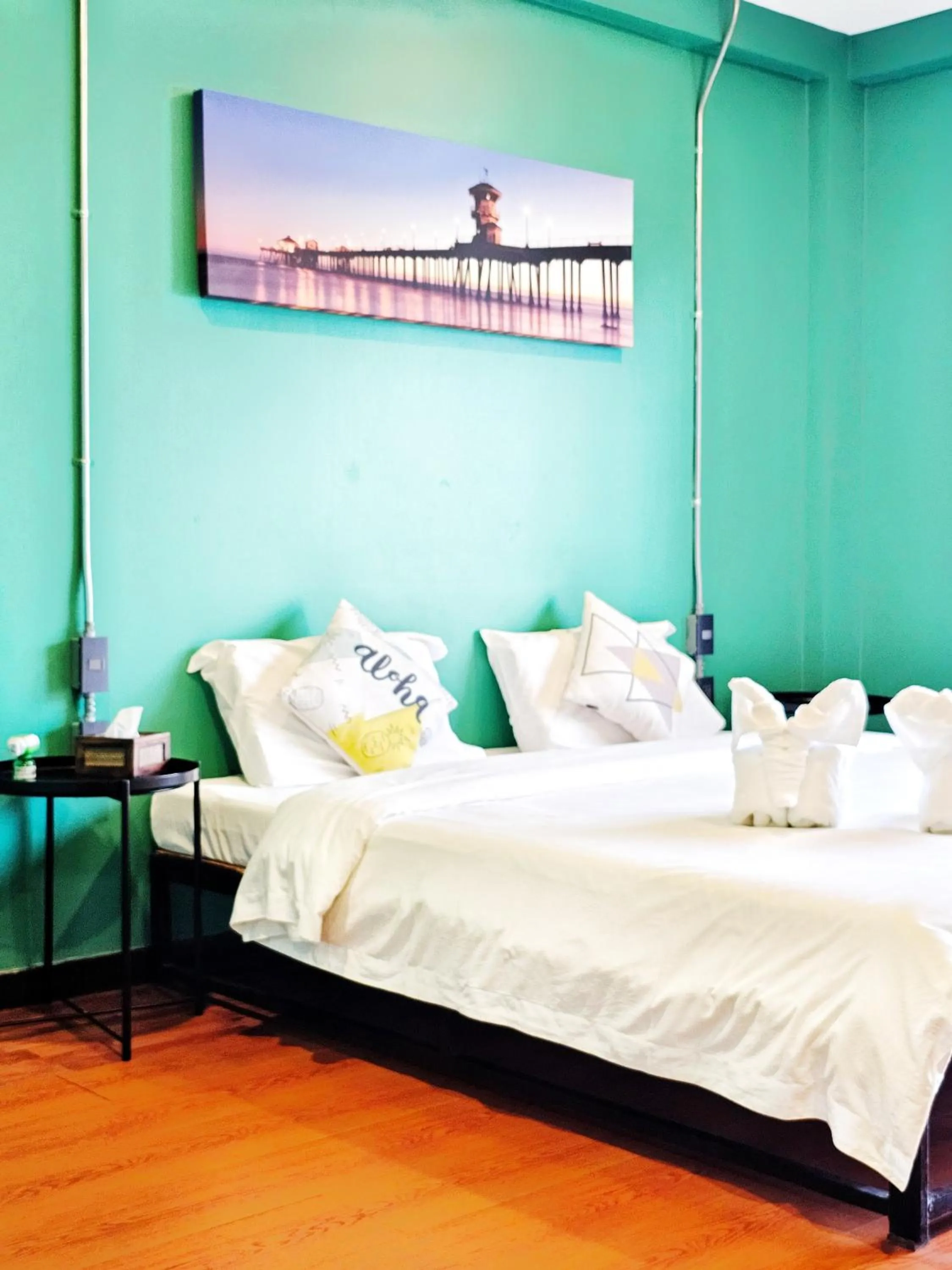 Bed in Elegant Lanna Guesthouse