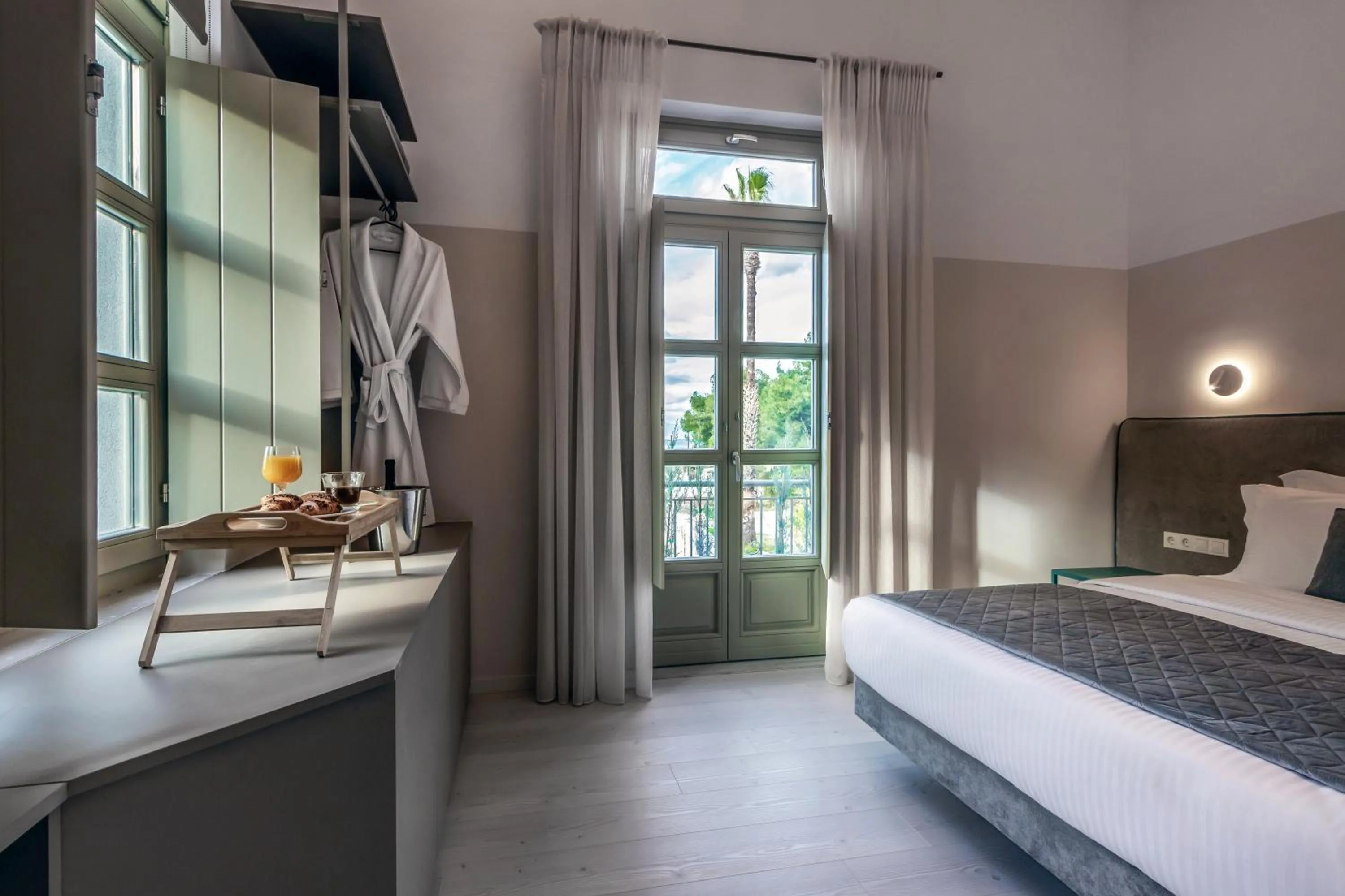 Bed in Octavia Rooms