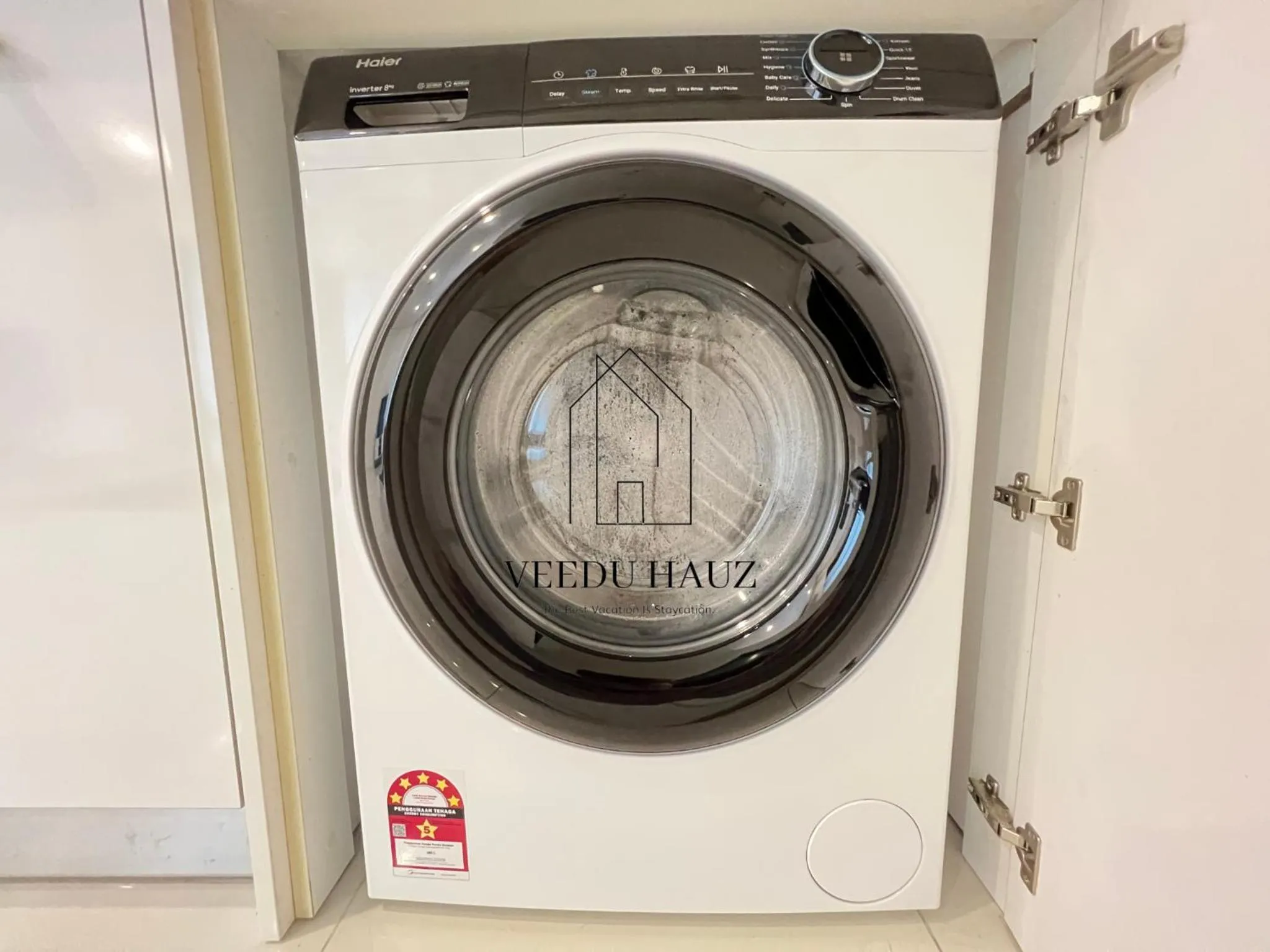 washing machine in Mercu Summer Suites KLCC by Veedu Hauz