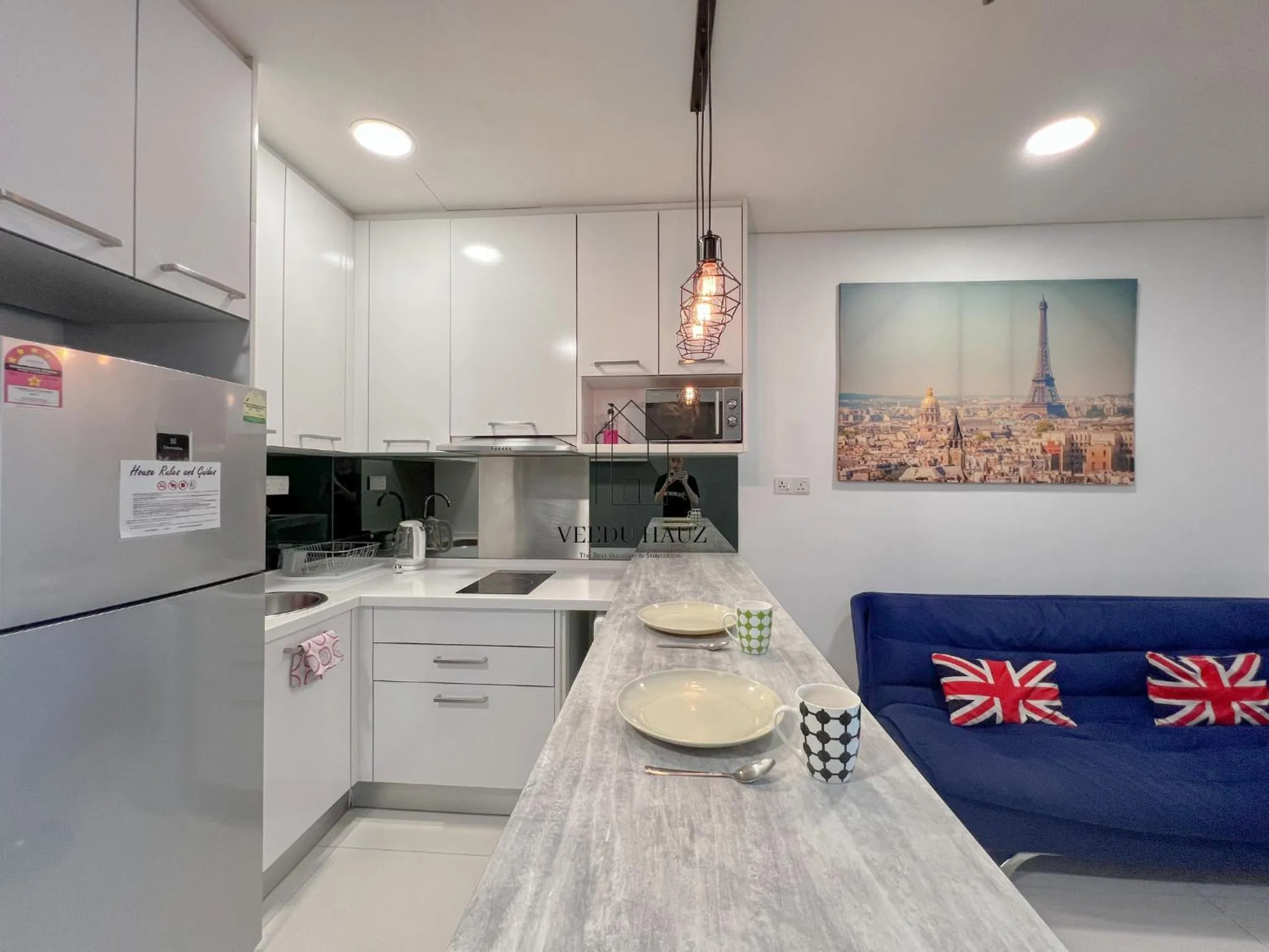 Kitchen or kitchenette in Mercu Summer Suites KLCC by Veedu Hauz