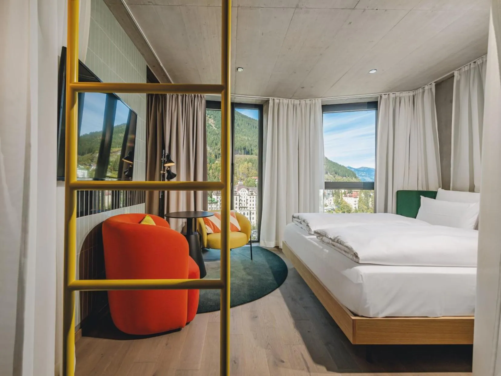 Bedroom, Bed in Urban Nature Bad Gastein - Badeschloss