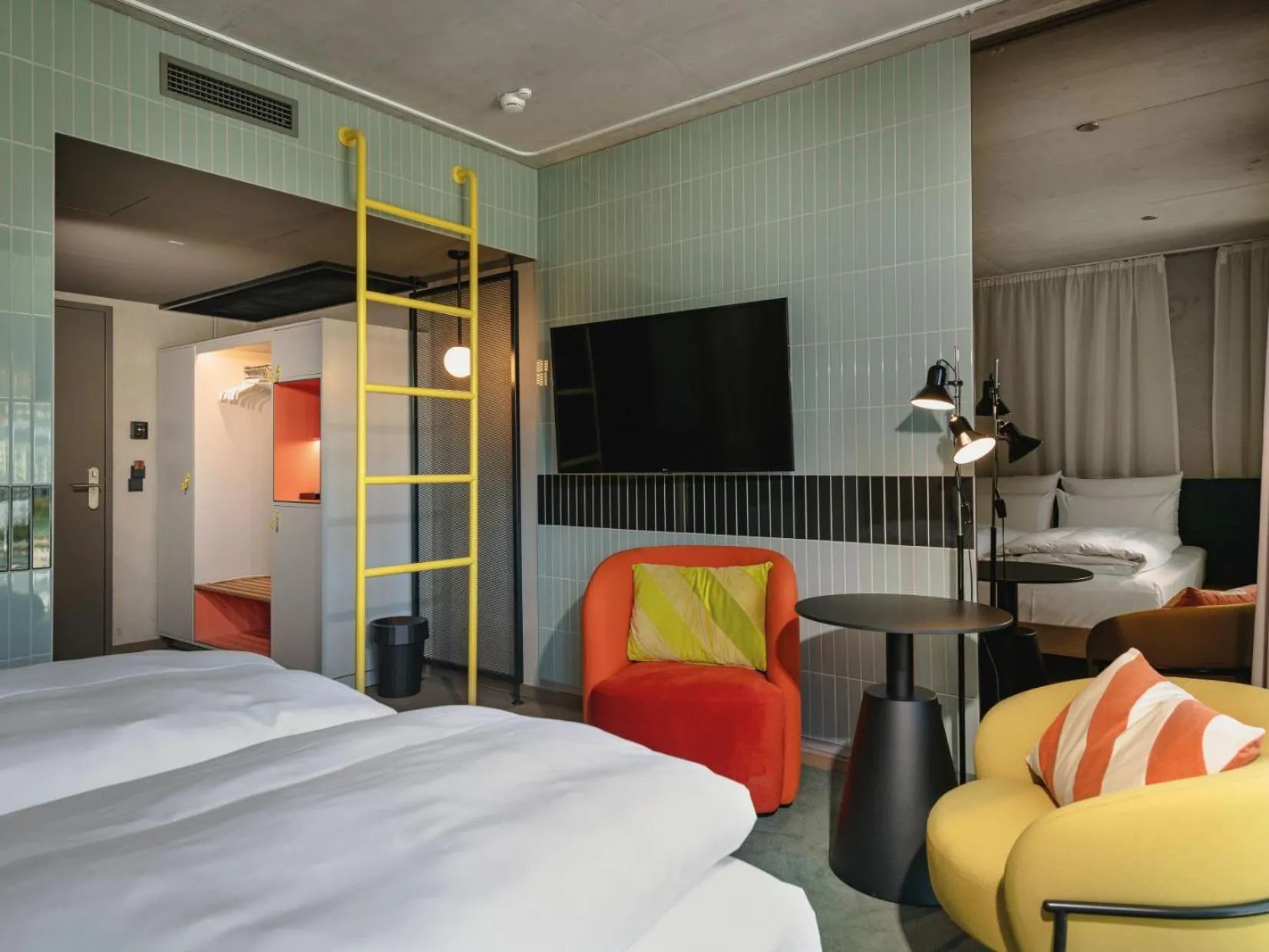 Bedroom, Bed in Urban Nature Bad Gastein - Badeschloss