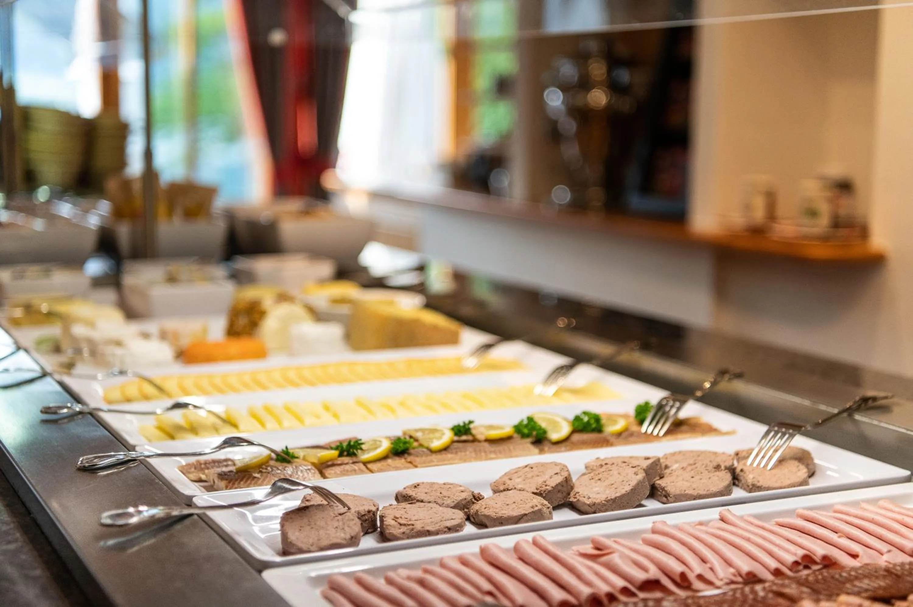 Buffet breakfast in Seehotel Urban