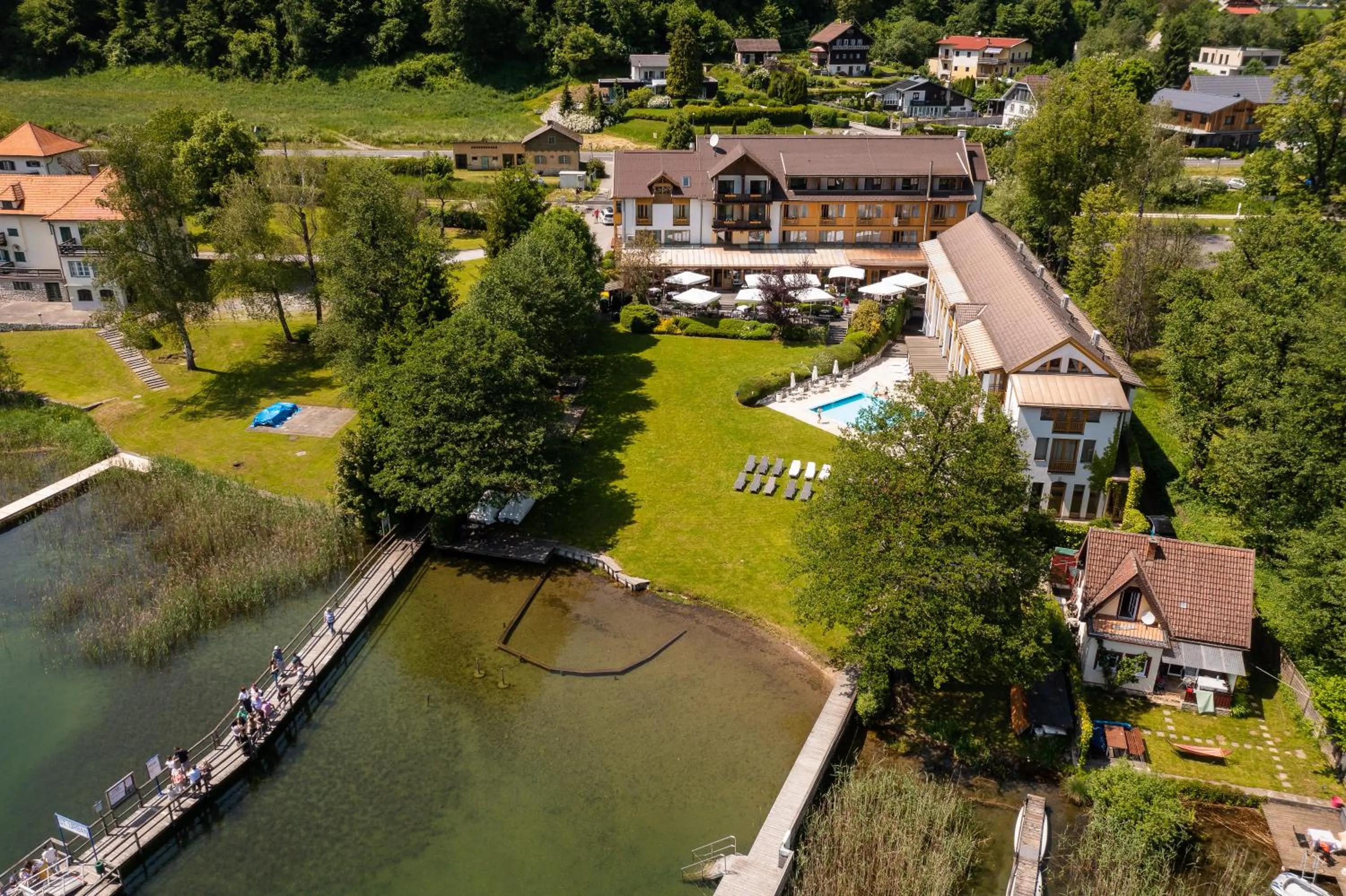 Lake view in Seehotel Urban