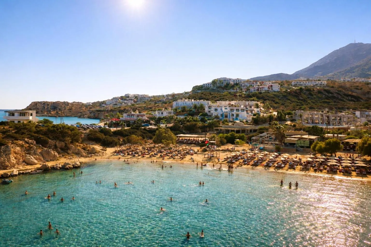 Beach in Helios Beach Hotel & Bungalows