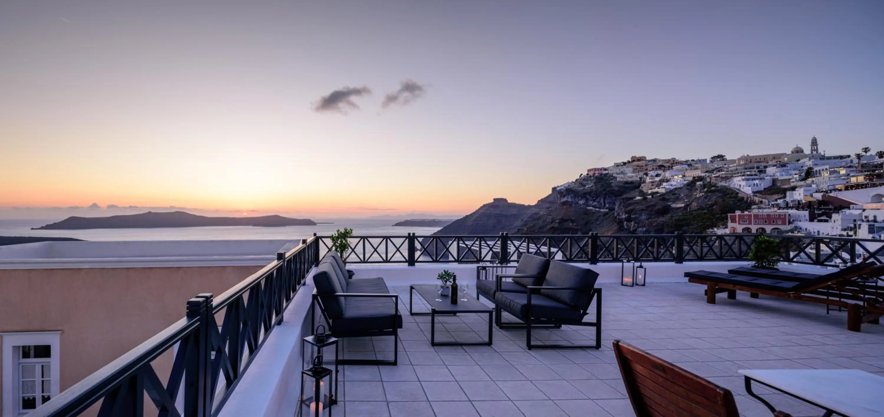 Balcony/Terrace in Firalia, Casa in Rock Suites