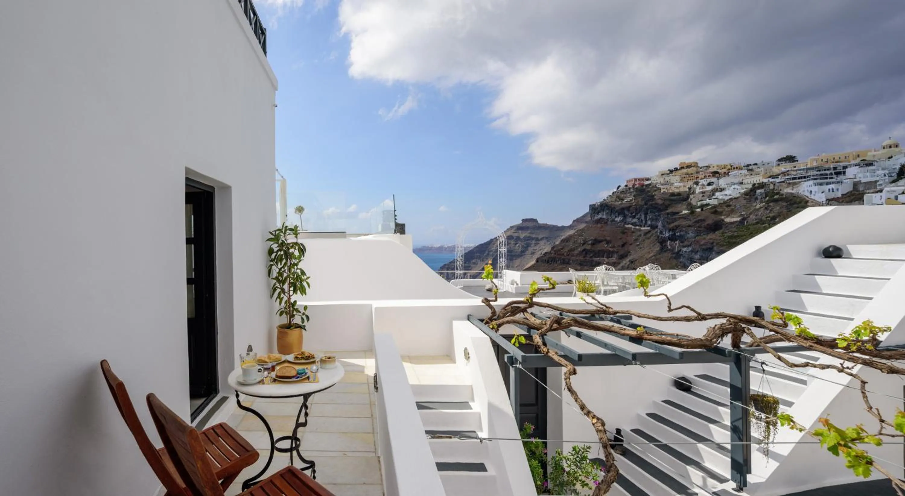 Balcony/Terrace in Firalia, Casa in Rock Suites