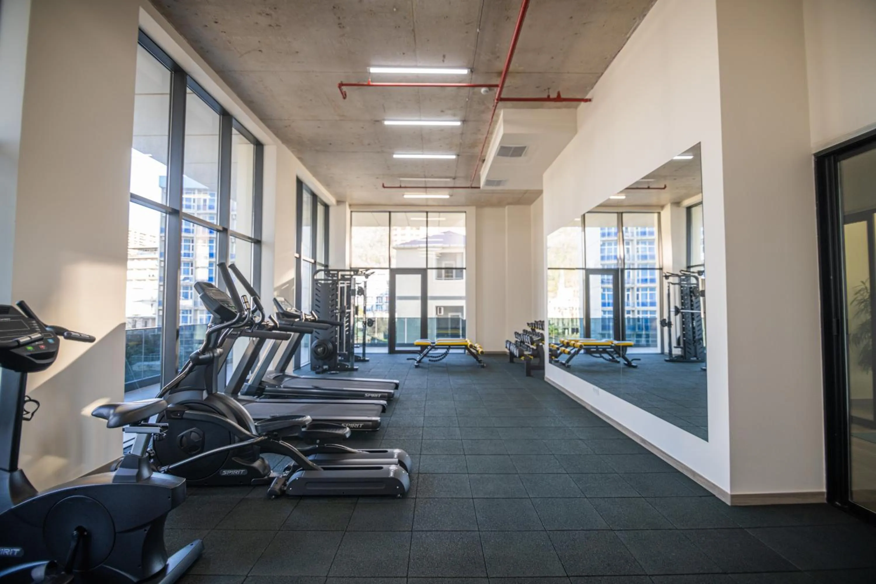 Fitness centre/facilities in Green Side Apart Hotel