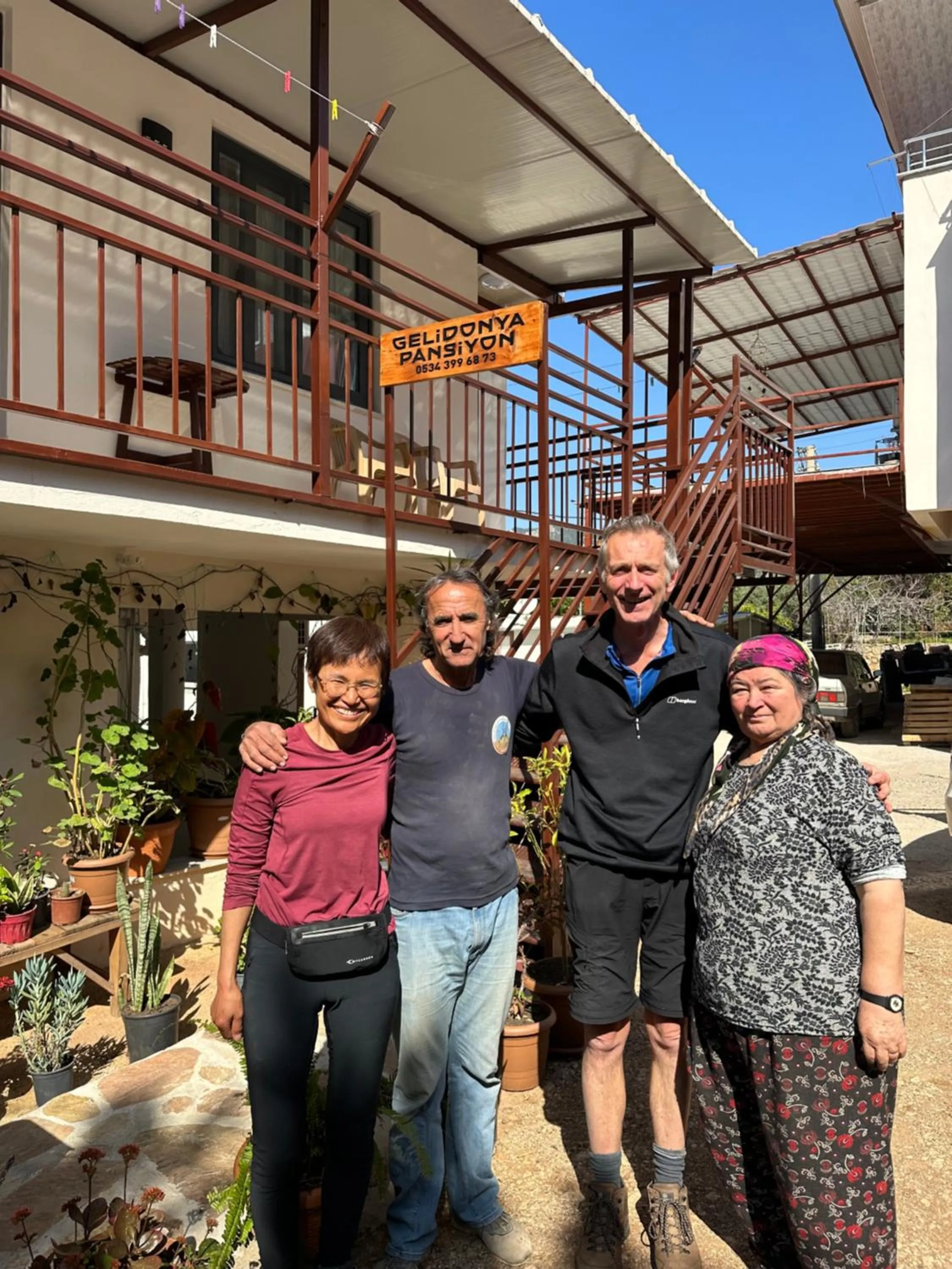 group of guests in Gelidonya Pansiyon