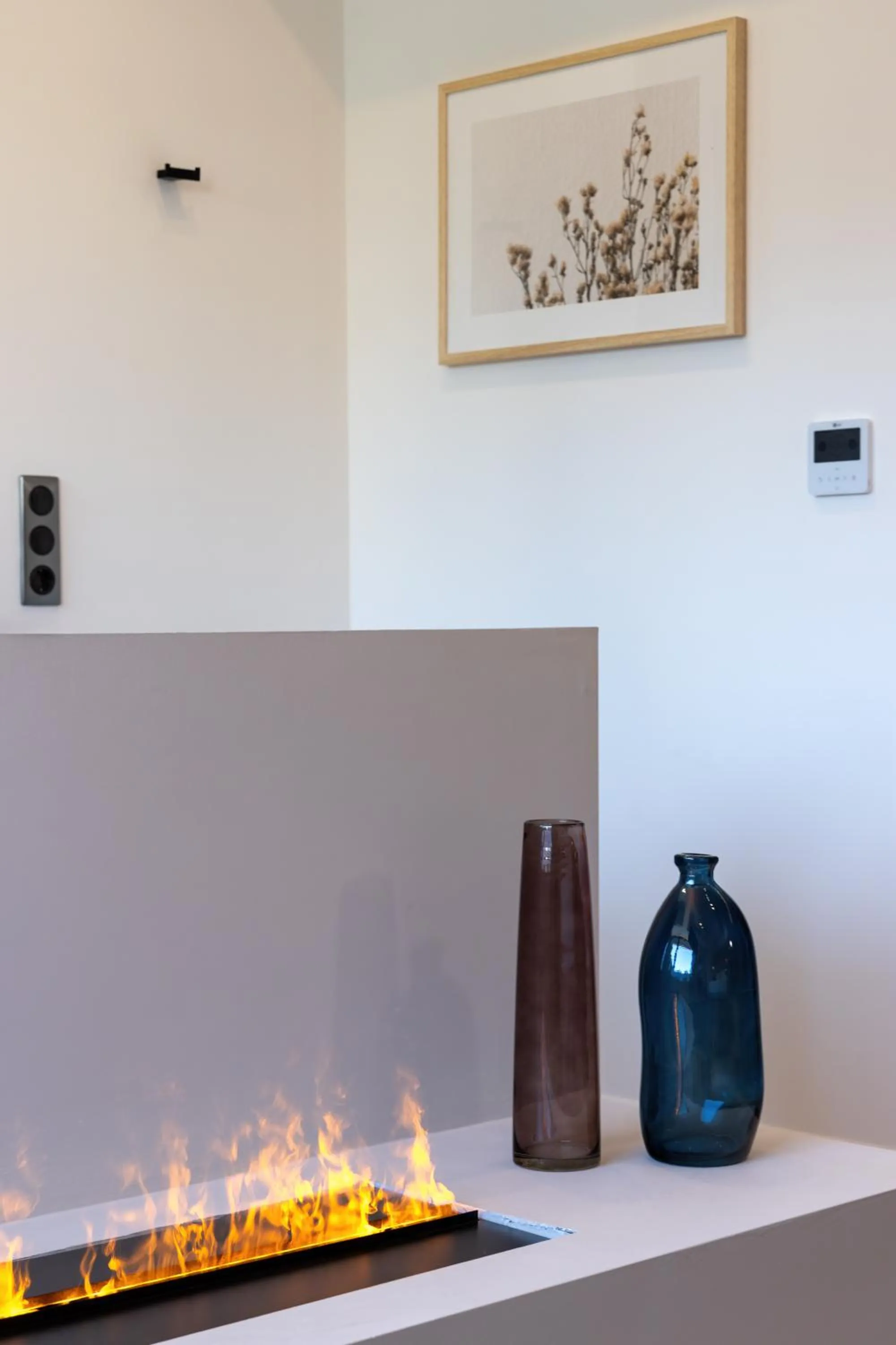 fireplace in Hilton Garden Inn Athens Syggrou Avenue