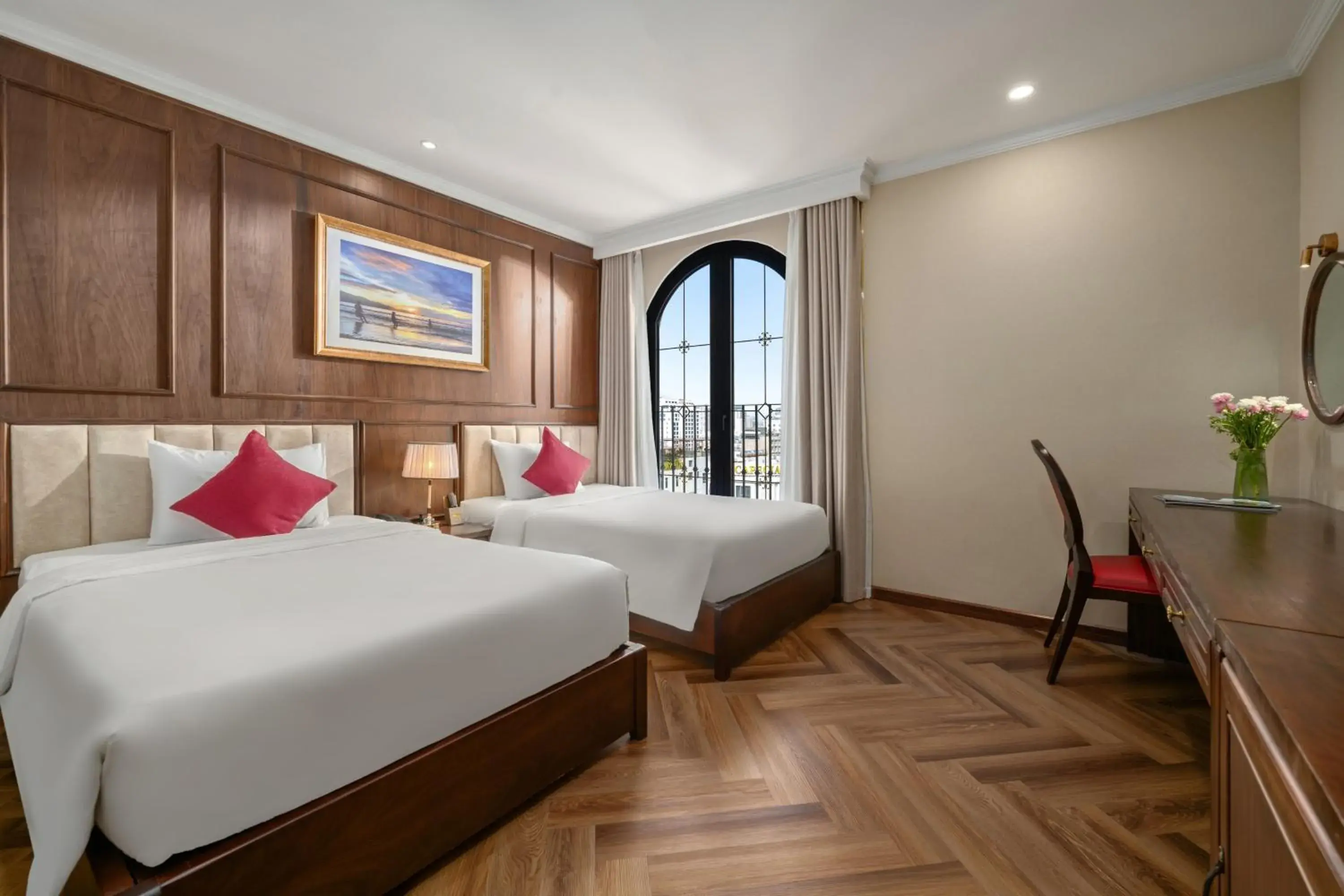 Superior Twin Balcony City View (Afternoon Tea Included) in Golden Lotus Luxury Hotel Danang - Complimentary Daily Afternoon Tea Superior Twin Balcony City View (Afternoon Tea Included) in Golden Lotus Luxury Hotel Danang - Complimentary Daily Afternoon Tea