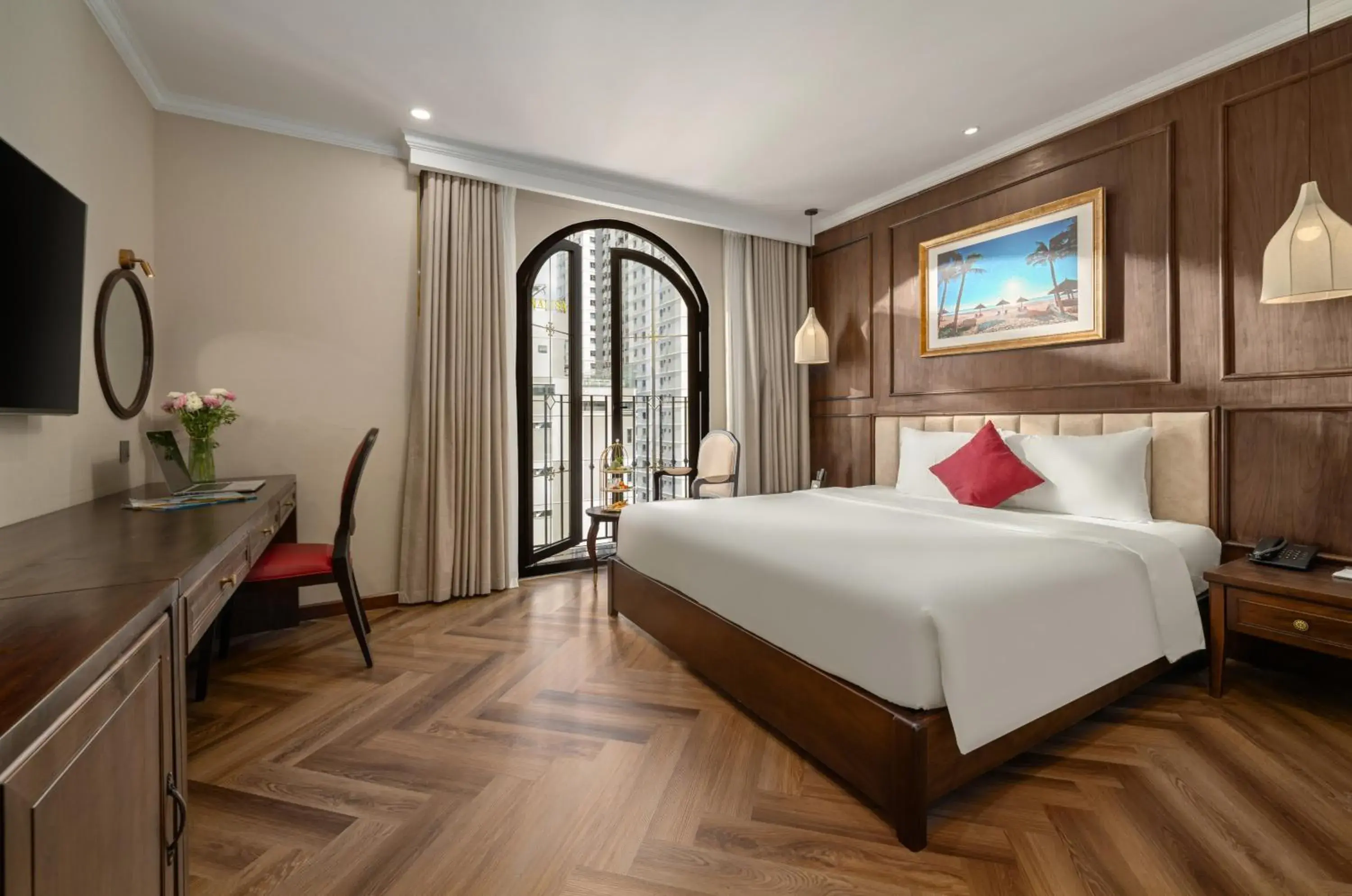 Deluxe Double Balcony City View (Afternoon Tea Included) in Golden Lotus Luxury Hotel Danang - Complimentary Daily Afternoon Tea Deluxe Double Balcony City View (Afternoon Tea Included) in Golden Lotus Luxury Hotel Danang - Complimentary Daily Afternoon Tea