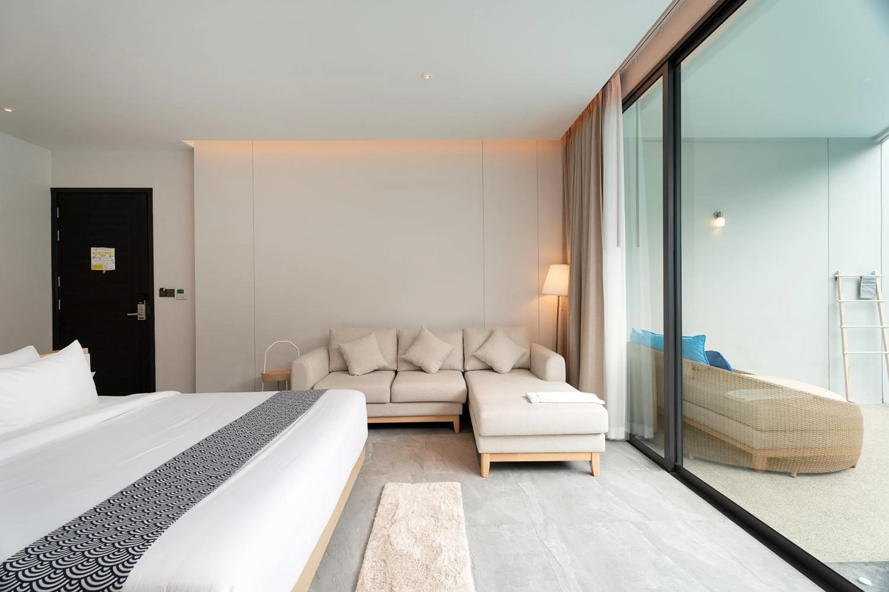 Seating area, Bed in Timberton Resort Khaoyai