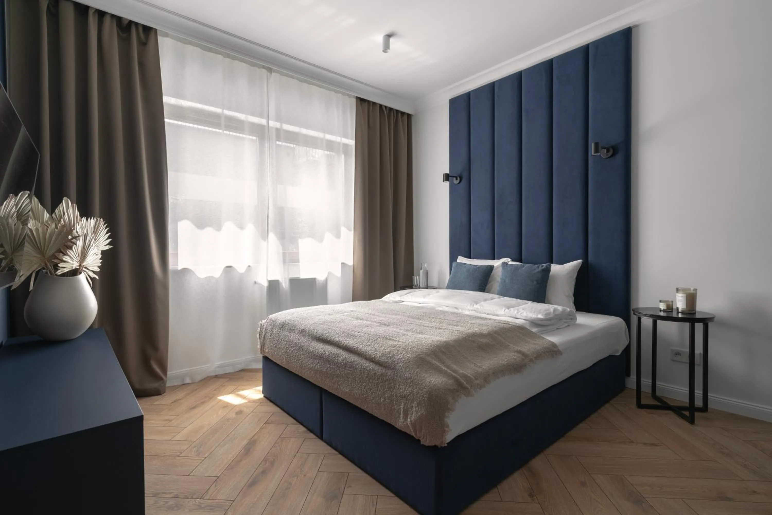 Bed in APARTIO ROOMS Gliwice